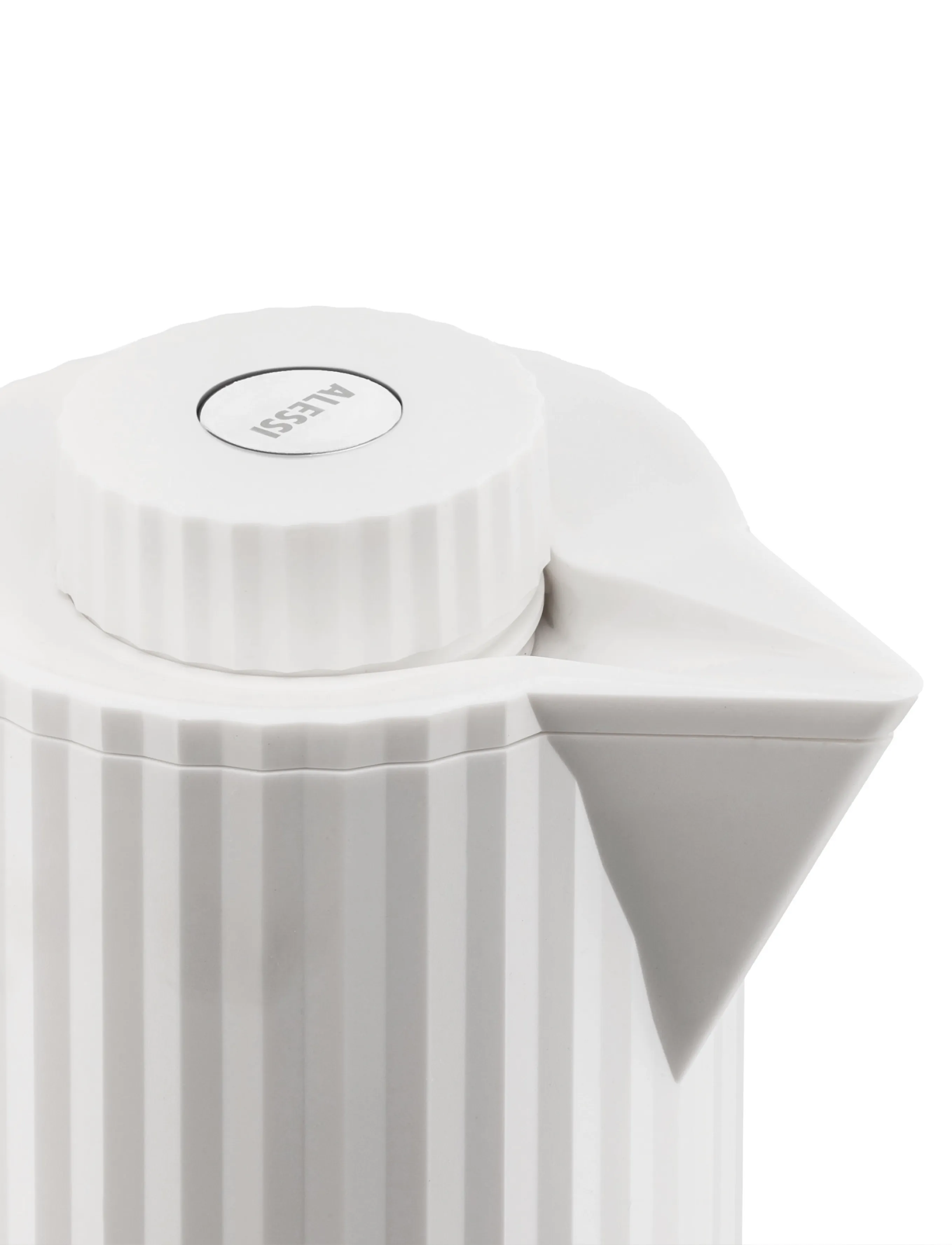 Alessi - Thermo-insulated jug in thermoplastic, white Double thermal glass inside - white - 4