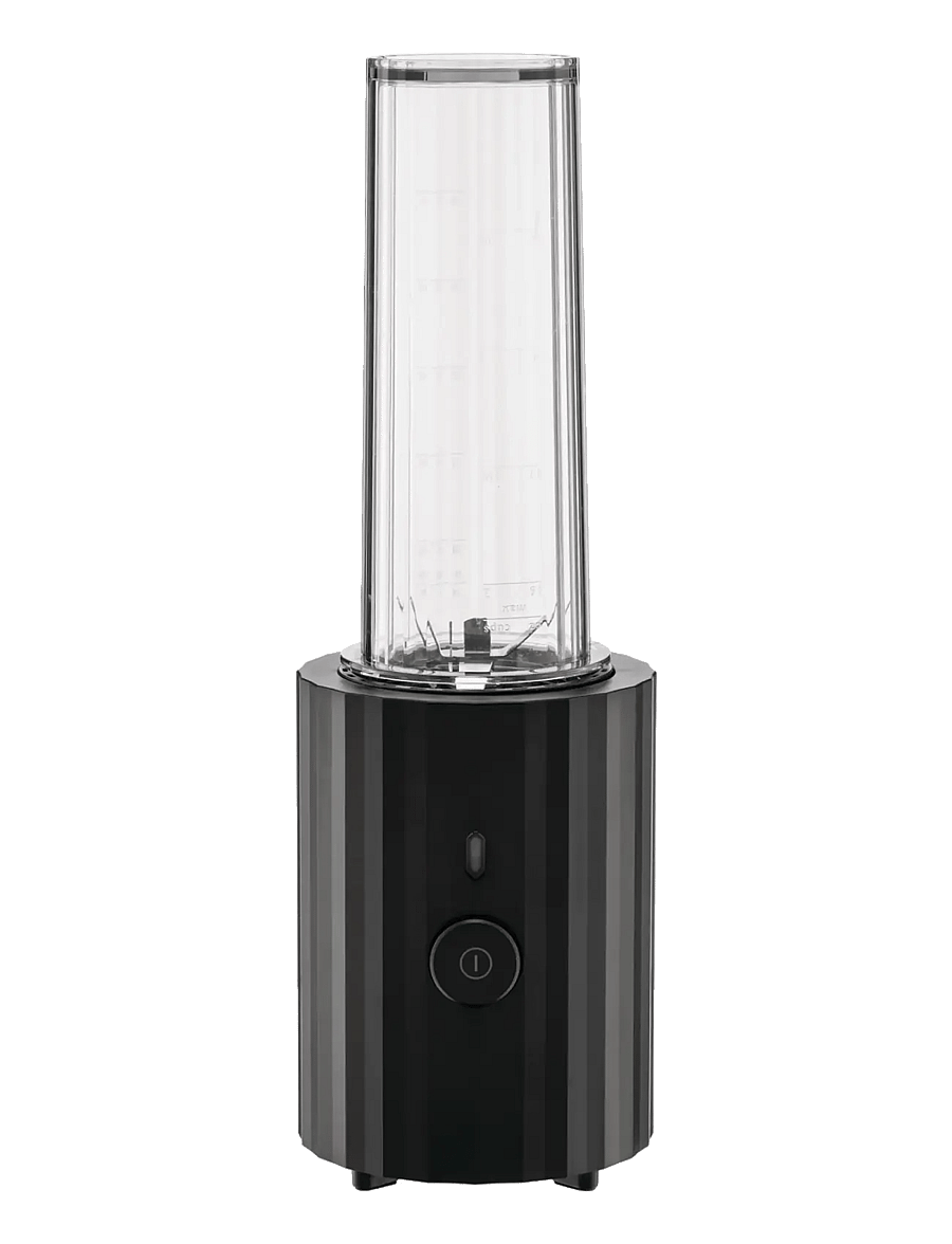 Alessi - Personal blender thermoplastic black Container PCTG spout cap, chopper in PCGT,Eu plug 380 W - mikserid ja blenderid - black - 0