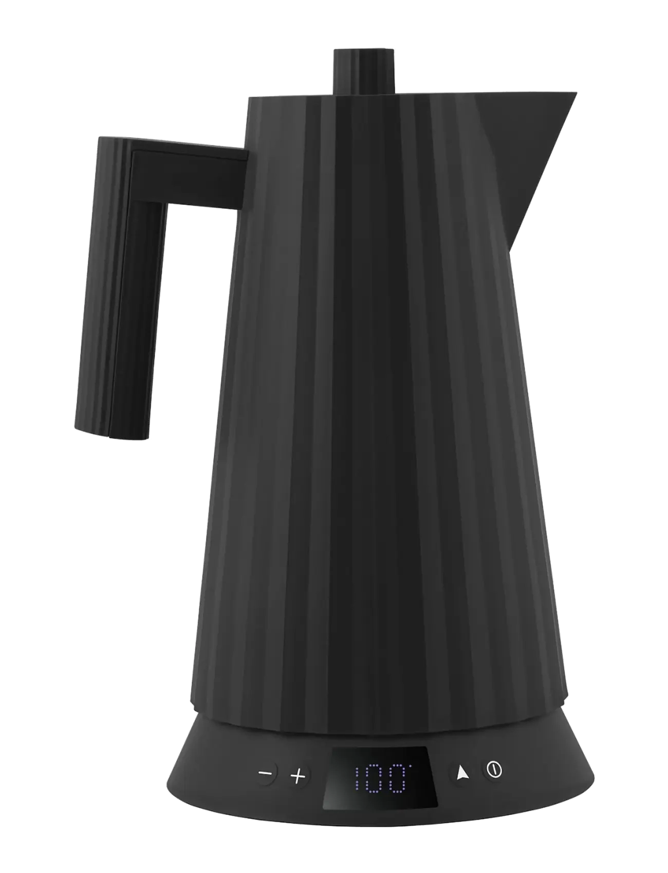 Alessi Electric kettle with temperature control, in thermoplastic, black European plug 1850–2200W - View all - BLACK / black