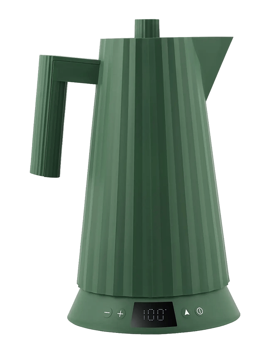 Alessi - Electric kettle with temperature control, in thermoplastic, green European plug 1850–2200W - wasserkessel & wasserkocher - green - 1