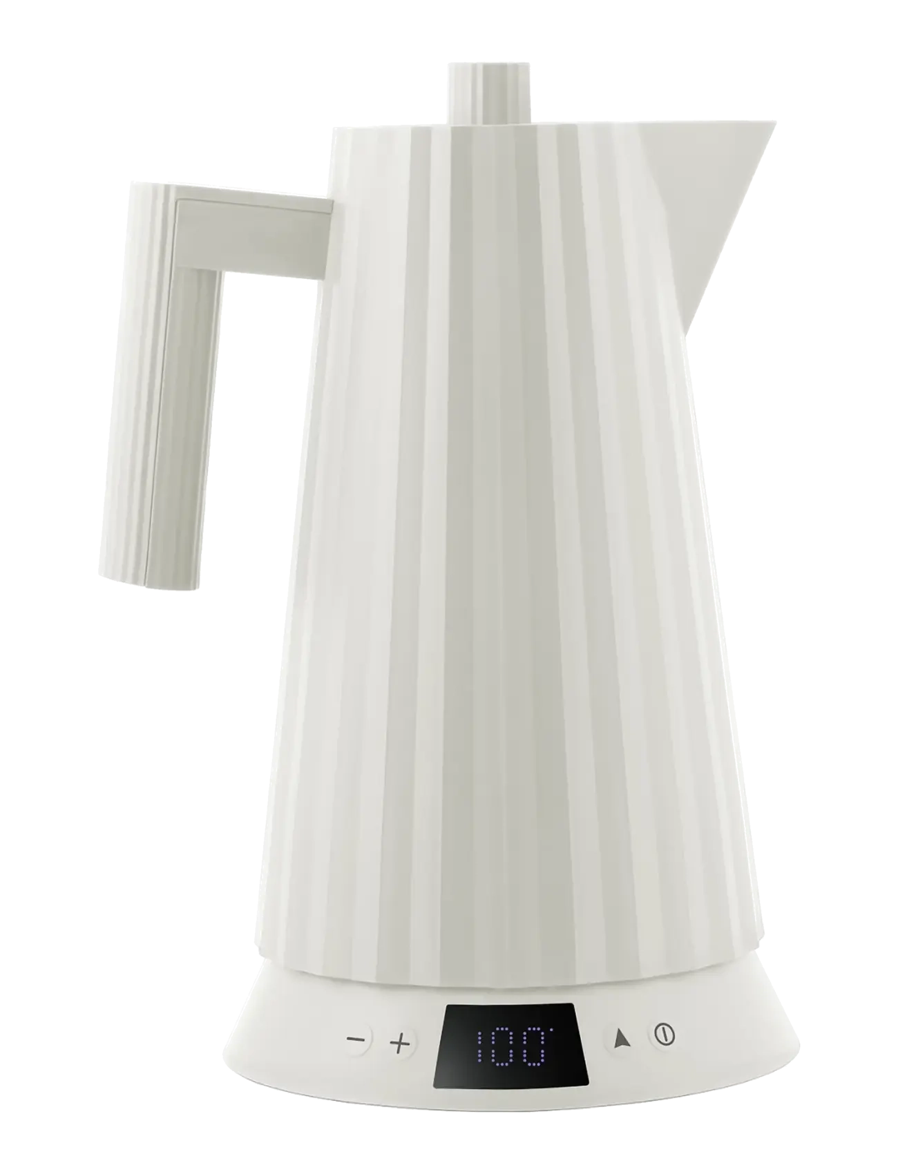 Alessi Electric kettle with temperature control, in thermoplastic white European plug 1850–2200W - View all - WHITE / white