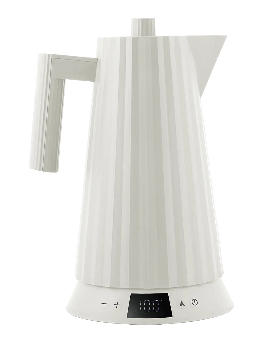 Alessi - Electric kettle with temperature control, in thermoplastic white European plug 1850–2200W - veekeetjad ja -keedukannud - white - 1