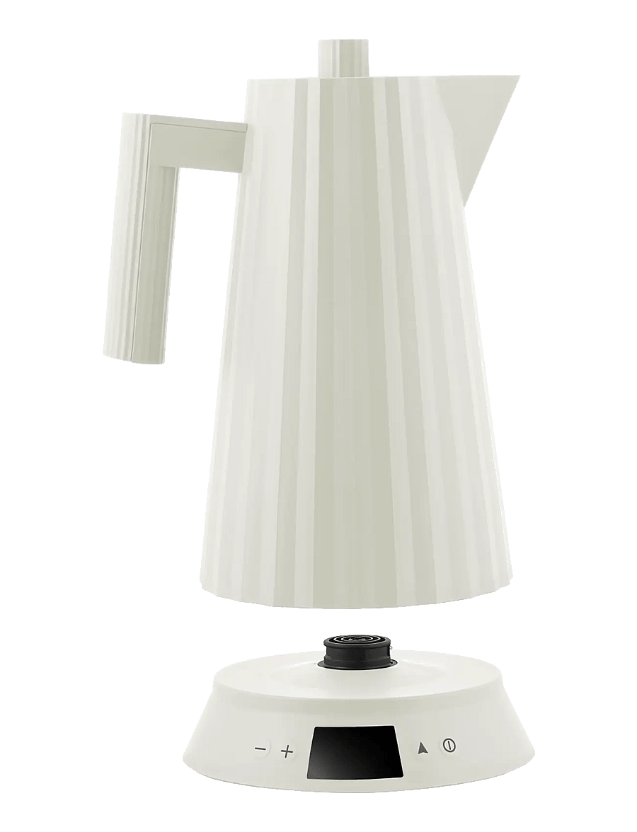 Alessi - Electric kettle with temperature control, in thermoplastic white European plug 1850–2200W - veekeetjad ja -keedukannud - white - 2