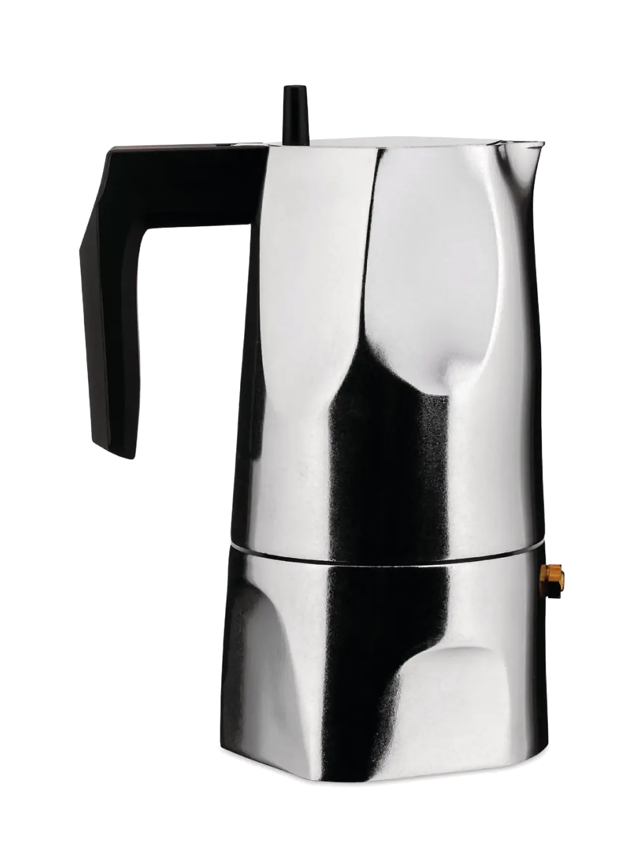 Alessi - Espresso maker in die-cast aluminum Handle and knob in thermoplastic, black 3 cups - black - 2