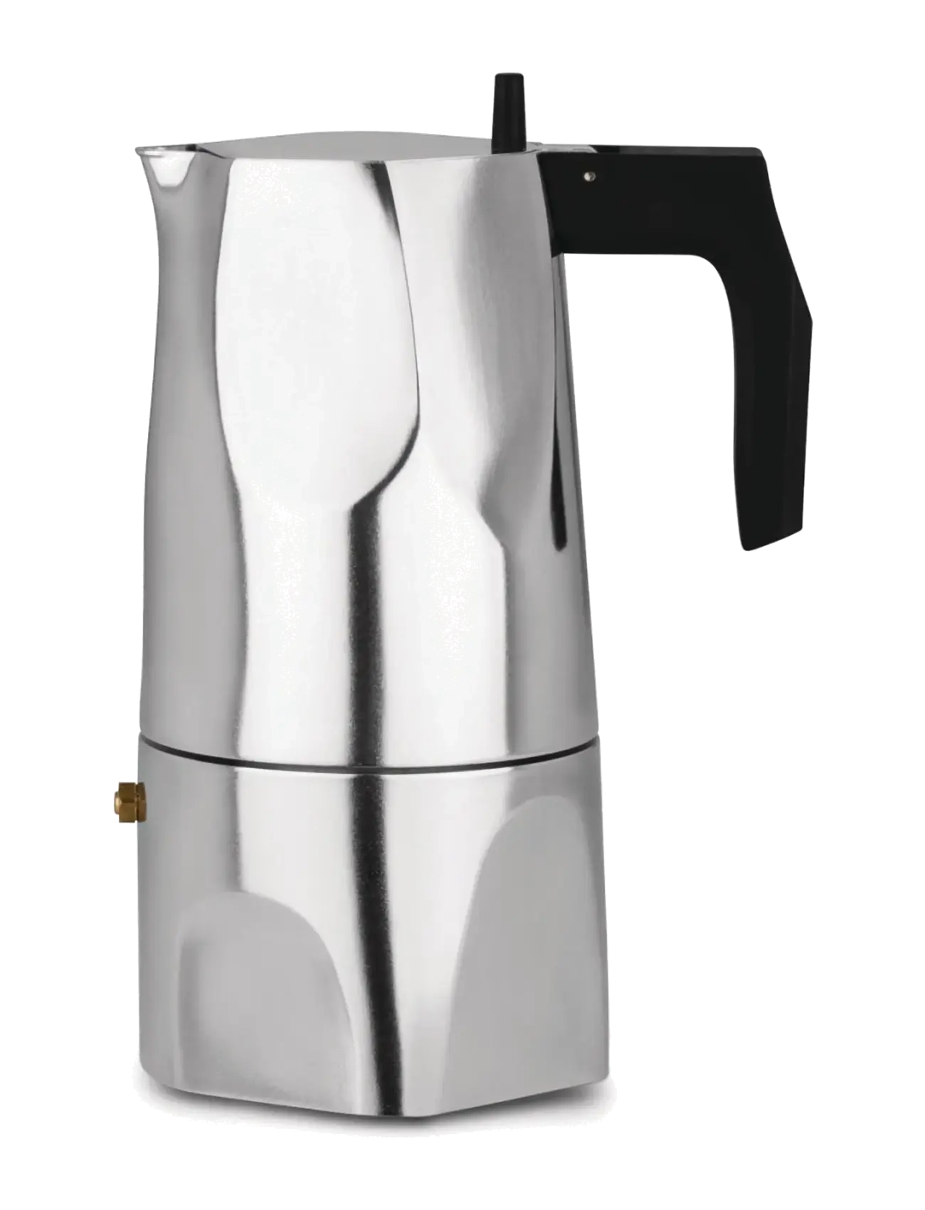 Alessi Espresso Maker In Die-Cast Aluminum Handle And Knob Thermoplastic, Black 6 Cups, CUPS, Coffee Makers, Silber - Moka Pots, Homeware