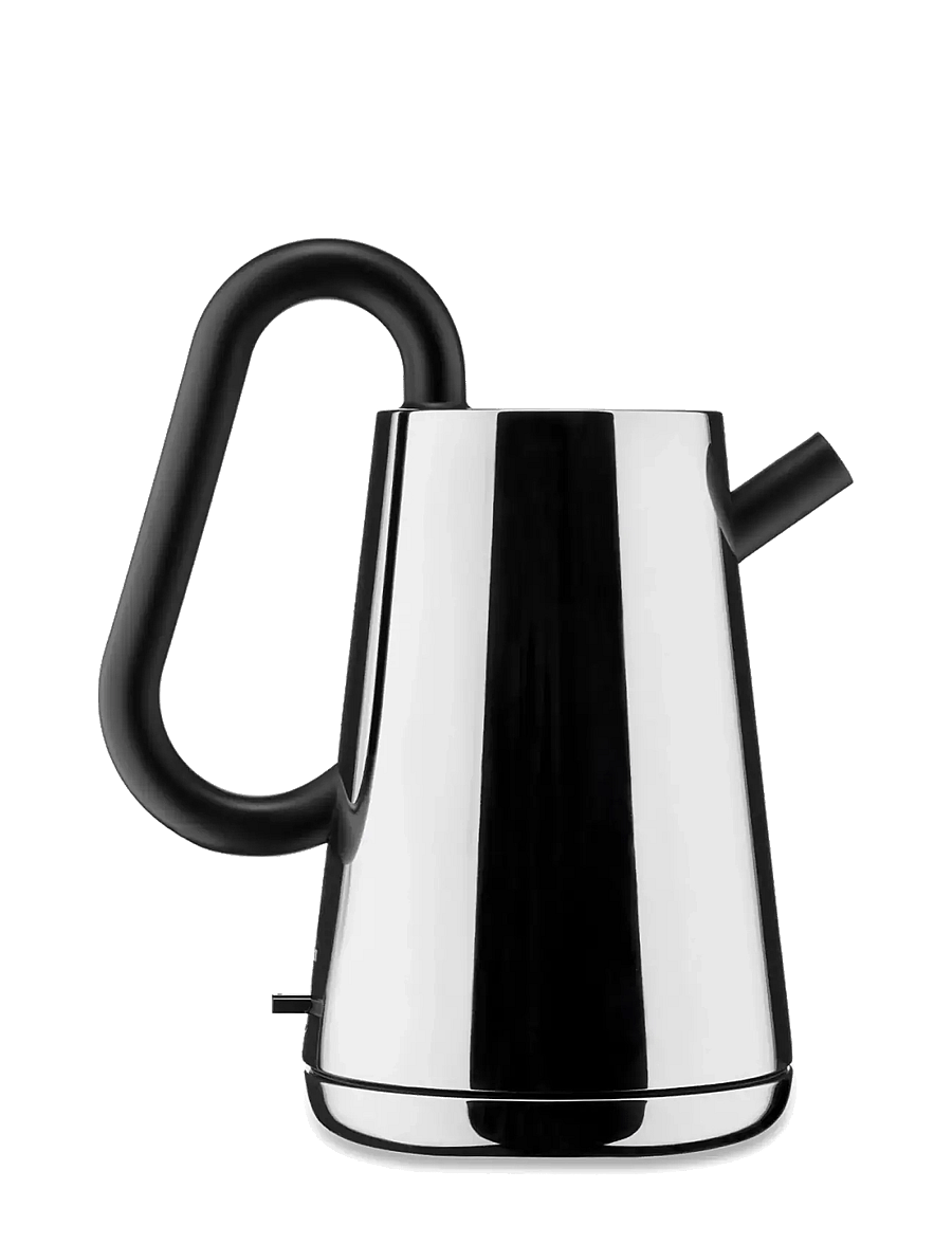 Alessi - Kettle in 18/10 stainless steel Handle, lid and spout, black European plug 2000-2400W - veekeetjad ja -keedukannud - black - 1