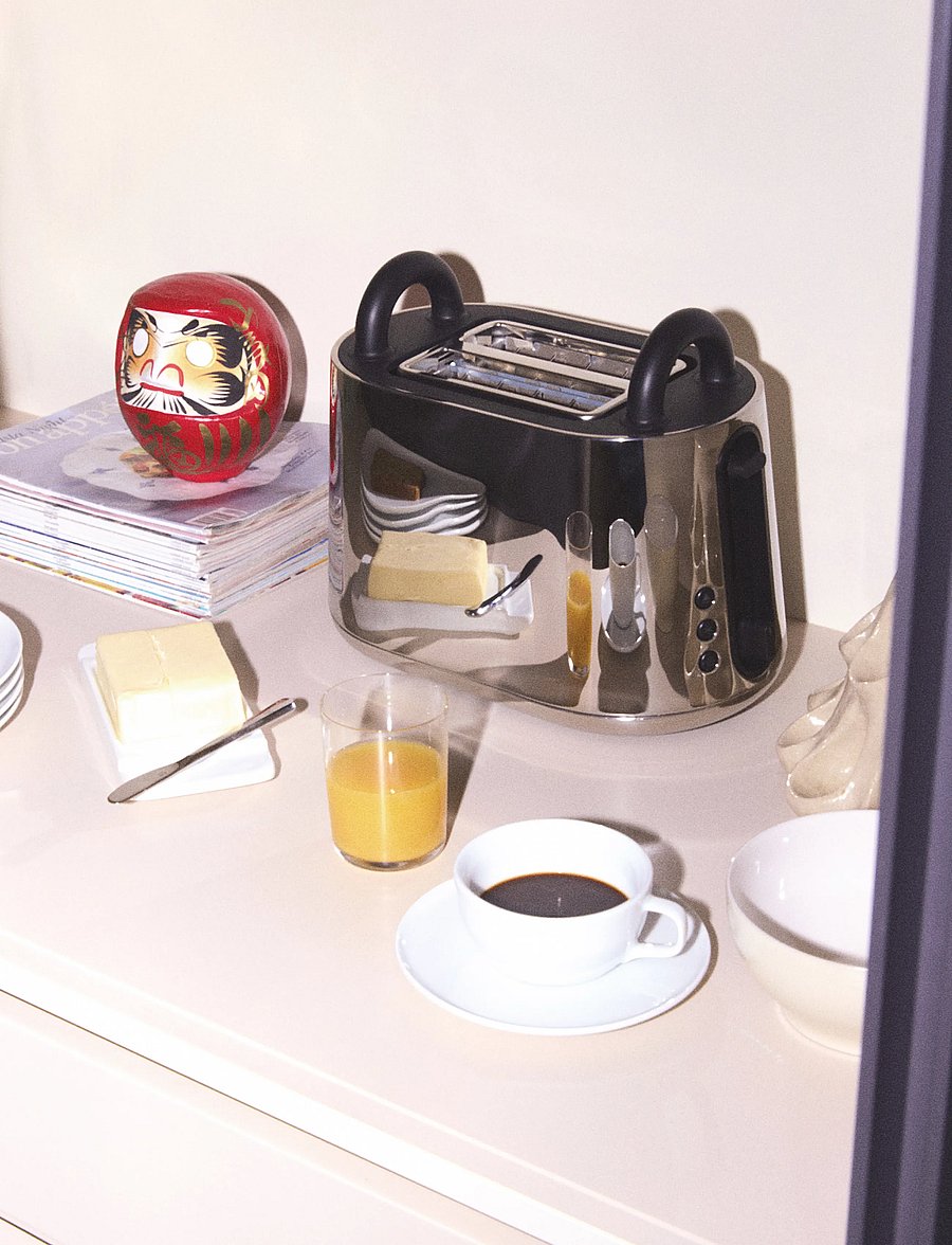 Alessi - Bread grate in 18/10 stainless steel and thermoplastic, black European plug 775-925W - skrudintuvai - black - 0