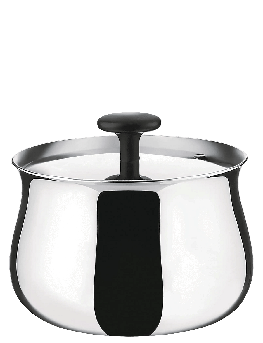 Alessi - Sugar bowl in 18/10 stainless steel, mirror-polished - suhkrutoosid - steel - 1