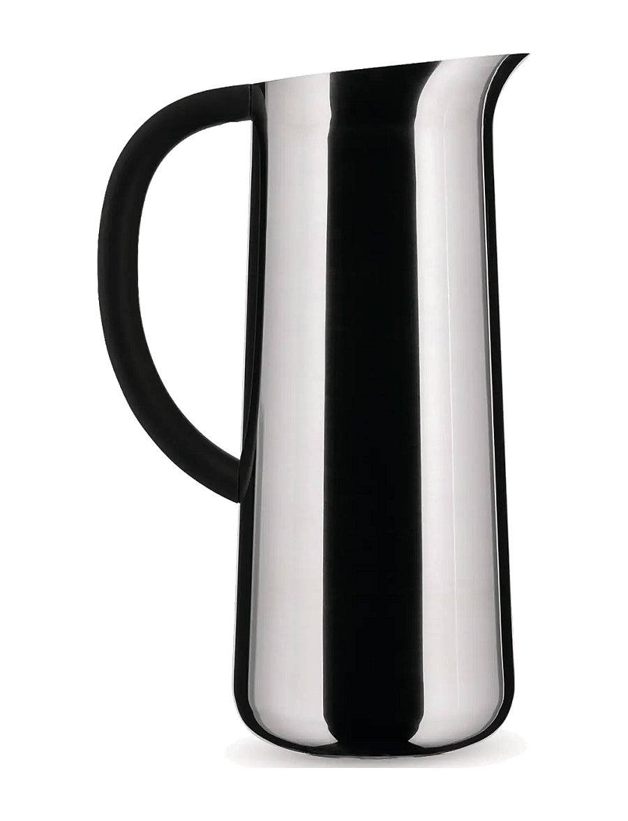 Alessi - Double thermo-insulated jug in 18/10 stainless steel mirror-polished and thermoplastic - thermoskannen - steel - 1