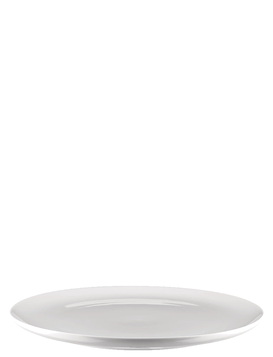 Alessi - Alessi Plate in white porcelain - praetaldrikud - white - 1