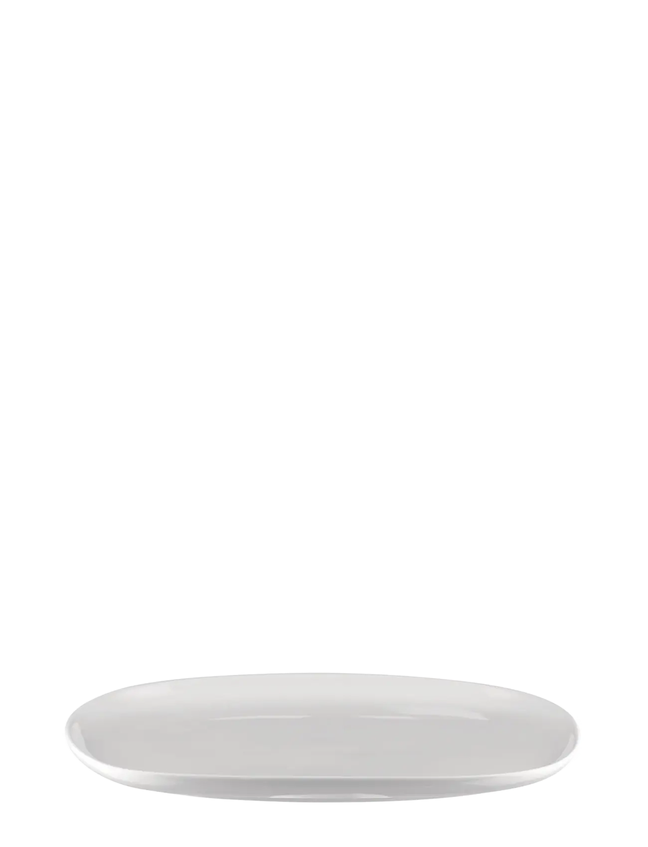 Alessi Oval Serving Dish In White Porcelain, Serveringsfad, Hvid, Str: W:17CM