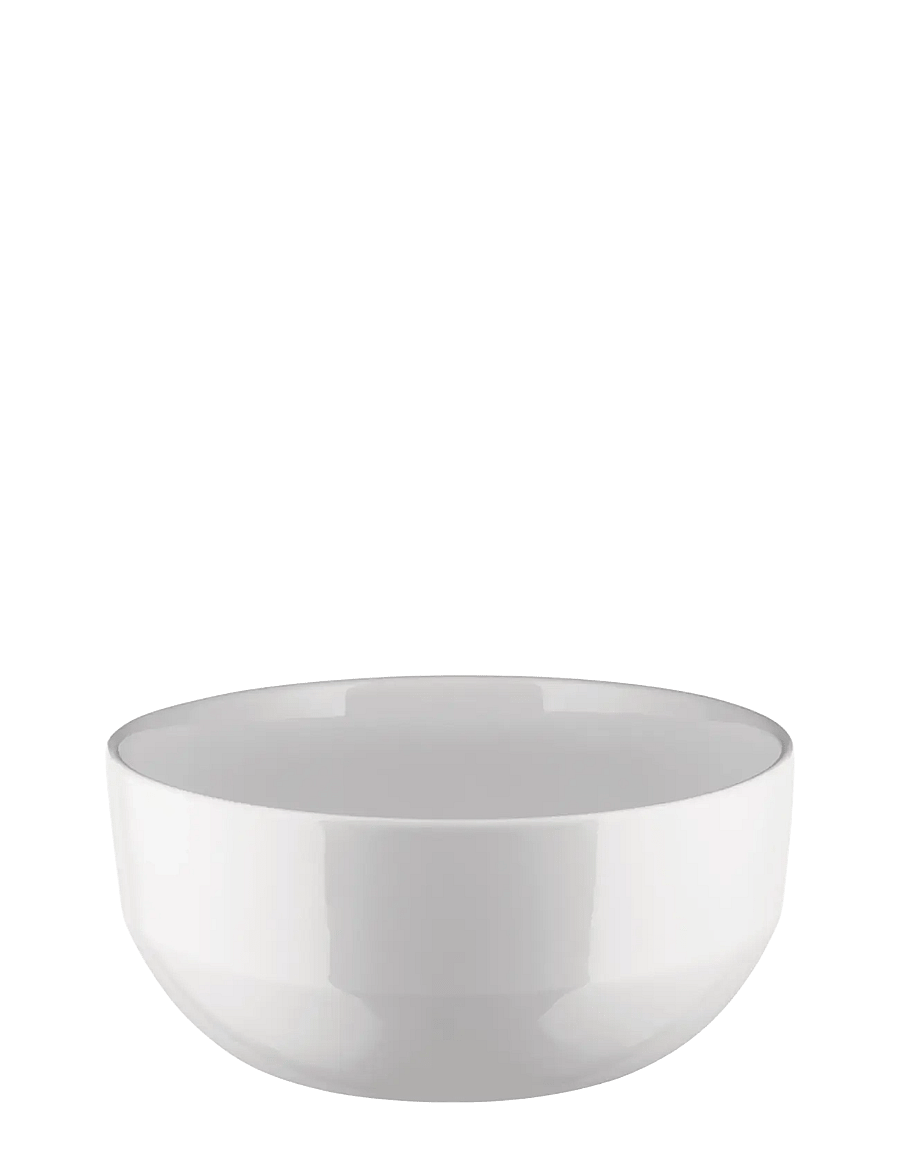 Alessi - Salad bowl in white porcelain - salatikausid - white - 0