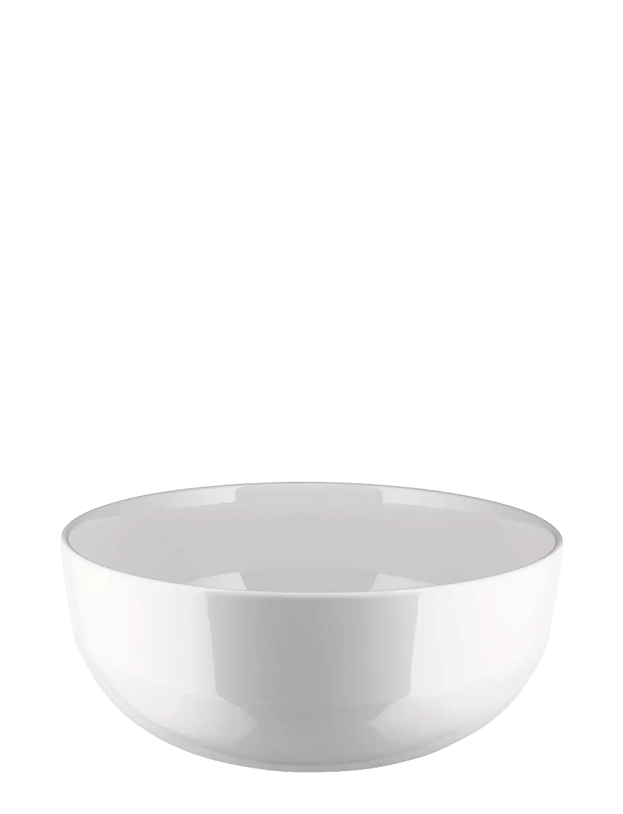 Alessi - Salad bowl in white porcelain - salatikausid - white - 0