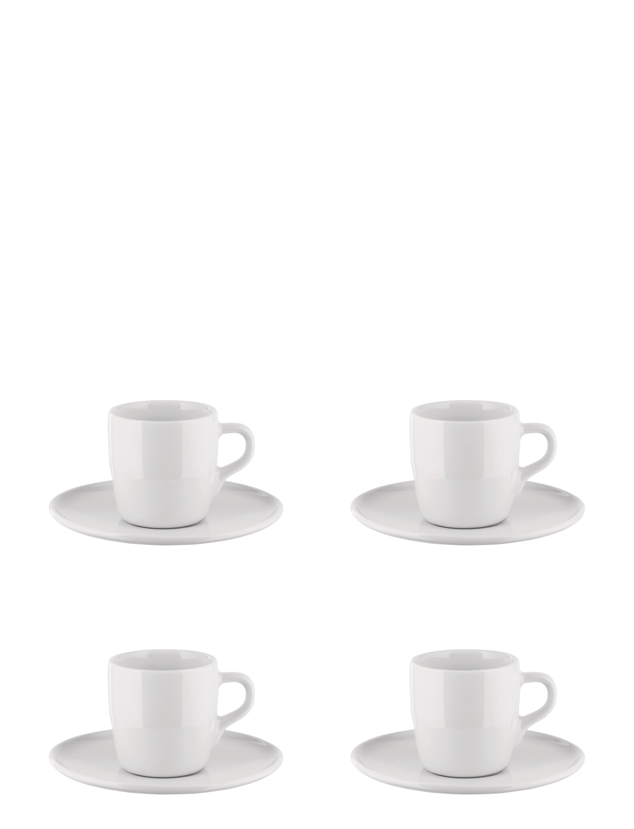 Alessi Set of a mocha cup with a saucer in white porcelain - Alles anzeigen - WHITE / white
