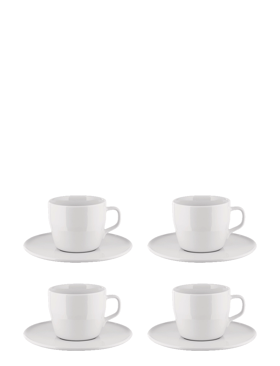 Alessi - Set of a drip coffee cup with a saucer in white porcelain - teetassen - white - 1