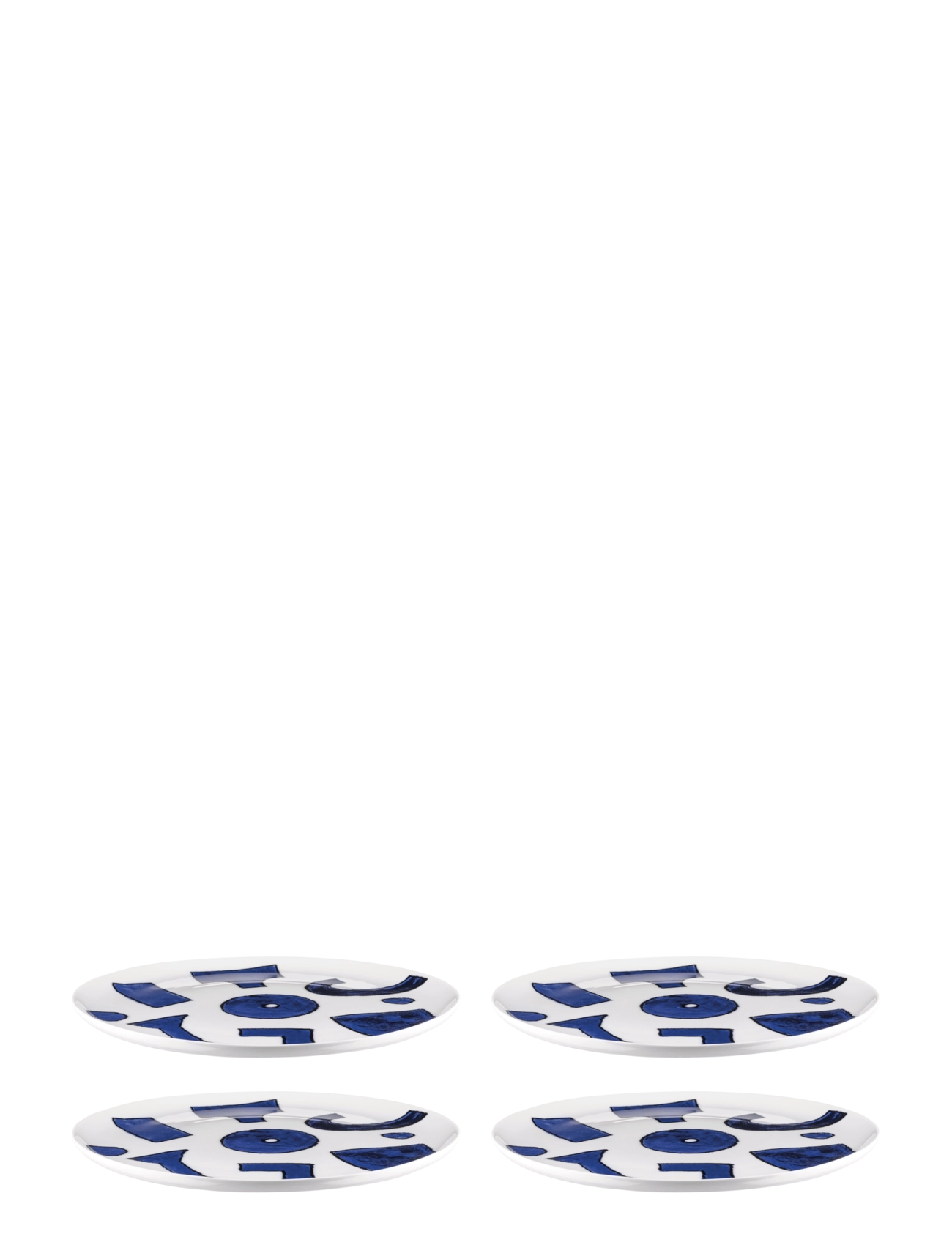 Alessi Dinner plate in white porcelain Pattern design by Samiro Yunoki - Alles anzeigen - WHITE/BLUE / blue