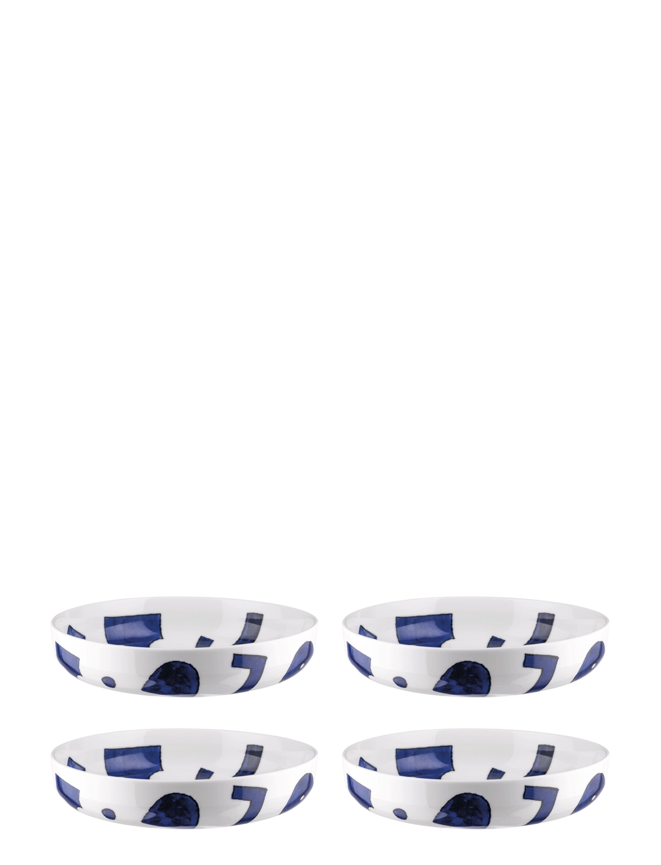Alessi Soup bowl in white porcelain Pattern design by Samiro Yunoki - Alles anzeigen - WHITE/BLUE / blue