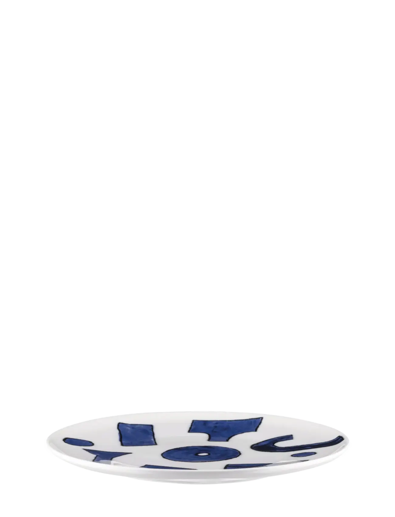 Alessi Assistant in white porcelain Pattern design by Samiro Yunoki - Borddækning - WHITE/BLUE / blue