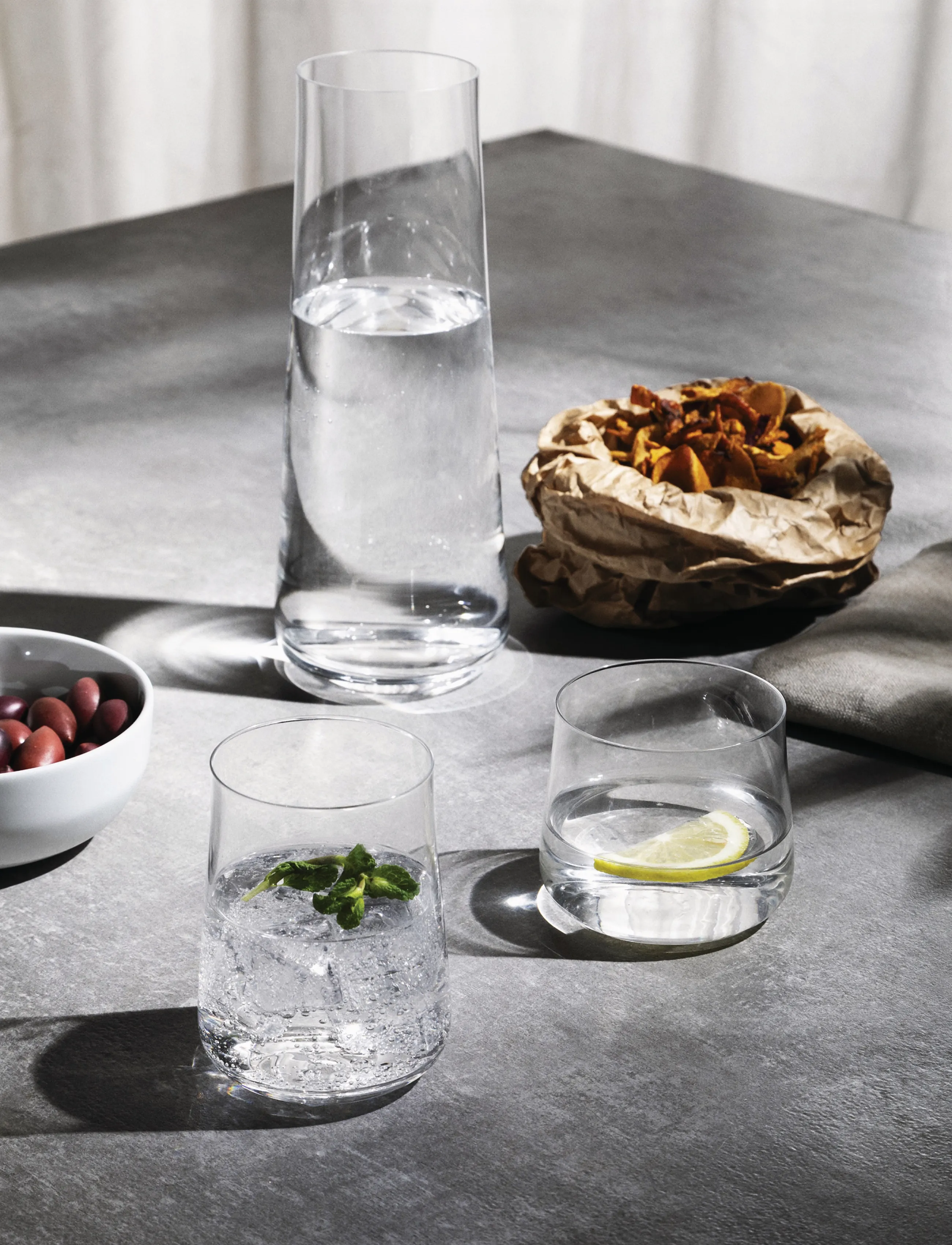 Alessi Decanter In Crystal Glass, H:25 cm, Jugs & Carafes, Nackt - Water Carafes Jugs, Homeware