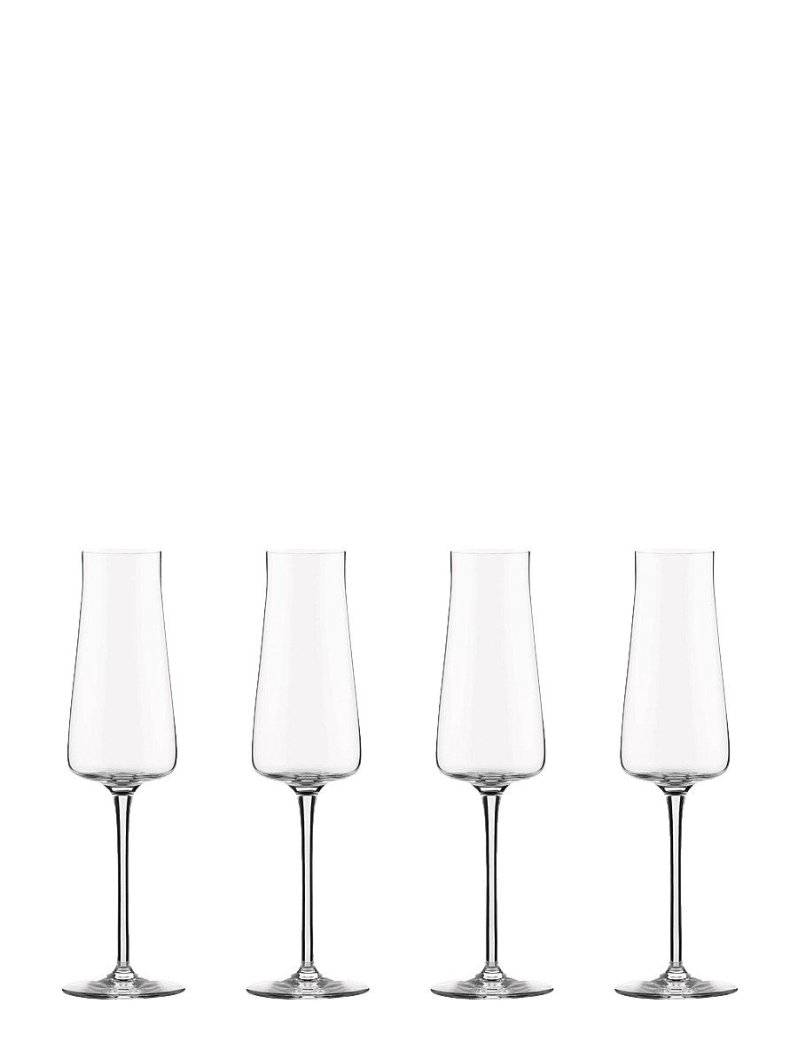 Alessi - Champagne glass in crystal glass - sektgläser - transparent - 1