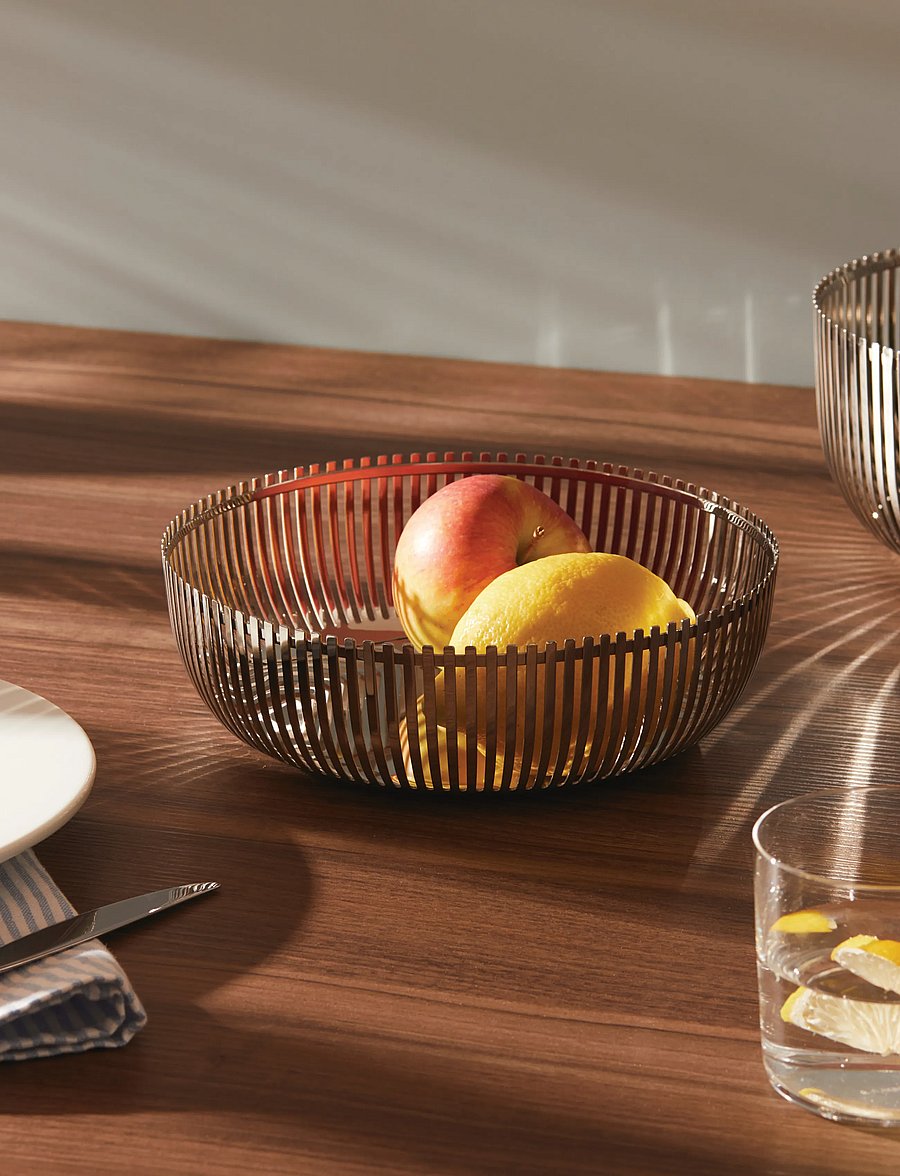 Alessi - Alessi Basket in 18/10 stainless steel - obstschalen - steel - 0
