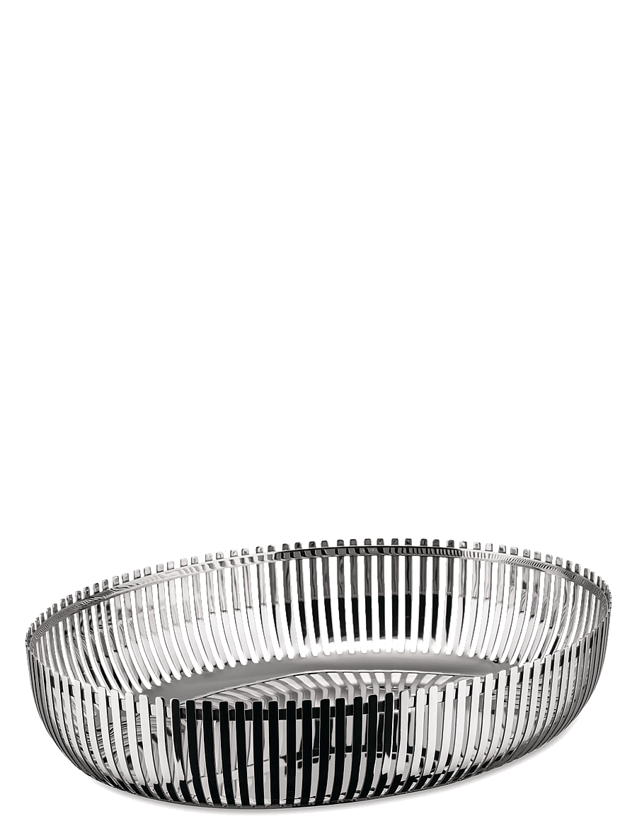 Alessi - Oval basket in 18/10 stainless steel - puuviljakausid - steel - 1