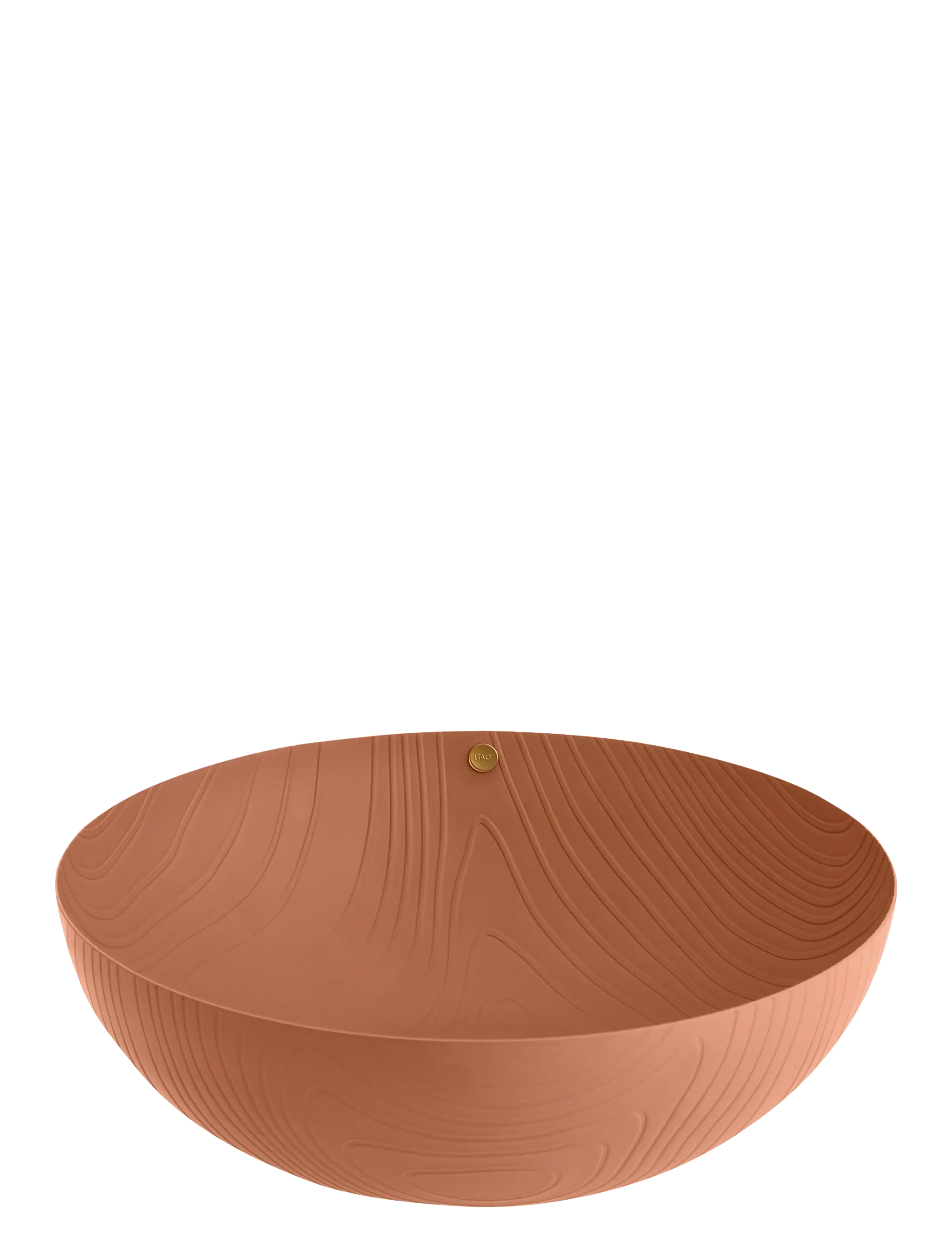 Alessi Bowl In Colored Steel With Epoxy Resin, Brown With Relief Decoration, D21 cm, Brown, Dekoration > Dekorative Fade, Unisex