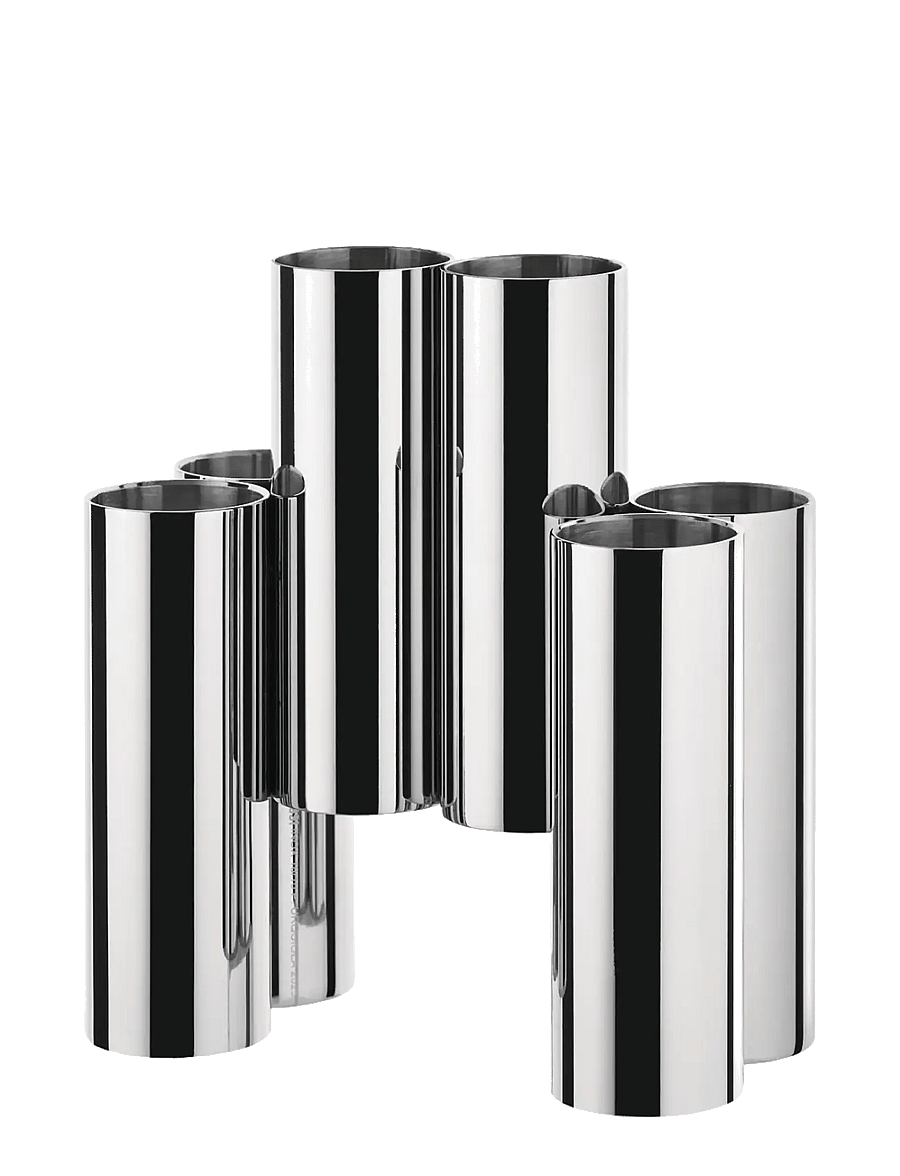 Alessi - Cutlery holder in 18/10 stainless steel - söögiriistakomplektid - steel - 1