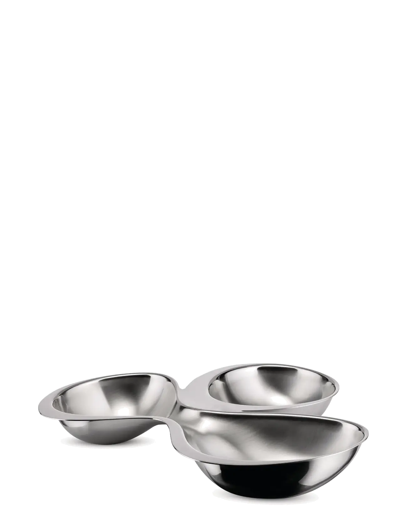 Alessi - Three-piece hors-d'oeuvre set in 18/10 stainless steel, matte with mirror-polished edge - steel - 2