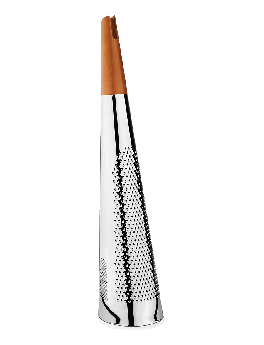 Alessi - Giant grater for cheese and nutmeg in steel and wood - riivid - steel - 1
