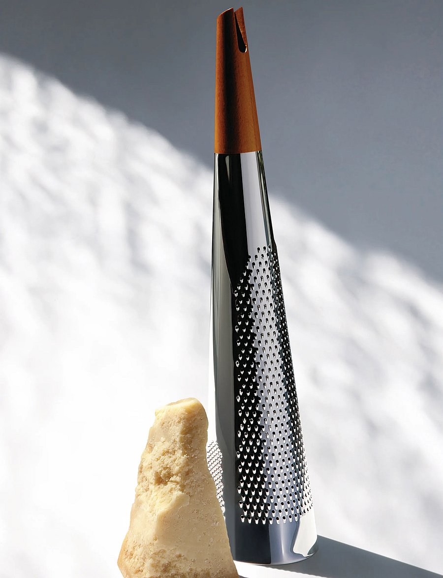 Alessi - Giant grater for cheese and nutmeg in steel and wood - riivid - steel - 2