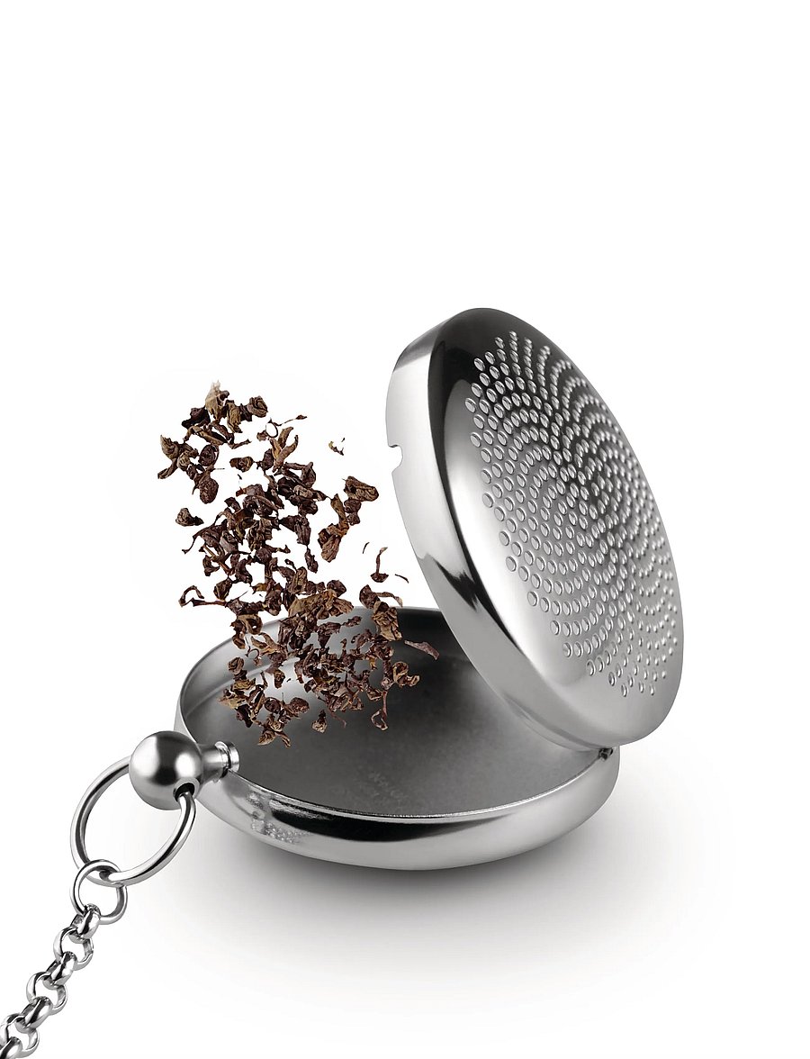 Alessi - Tea strainer in 18/10 mirror-polished stainless steel - teesõelad - steel - 3