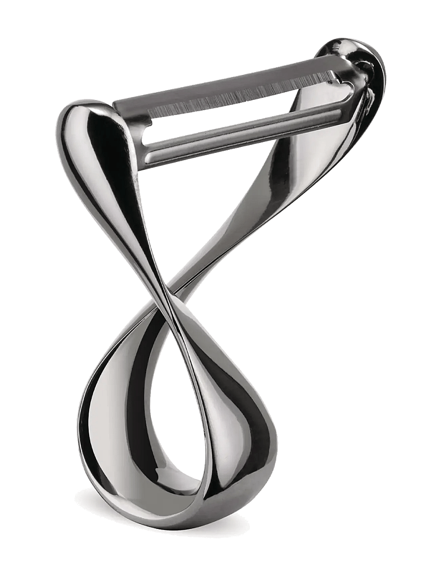 Alessi - Peeler in 18/10 stainless steel, mirror-polished - kartulikoorijad - steel - 2