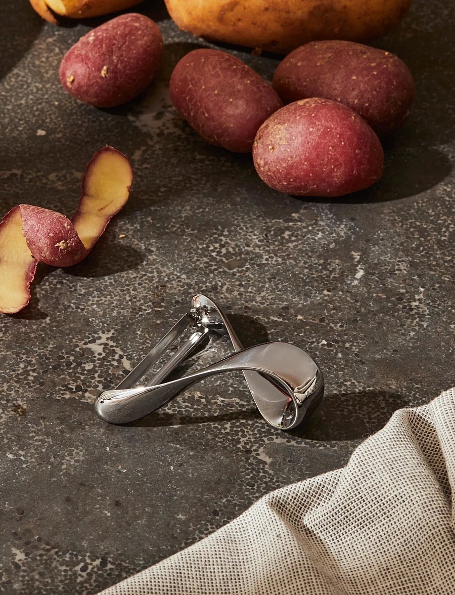 Alessi - Peeler in 18/10 stainless steel, mirror-polished - kartulikoorijad - steel - 0