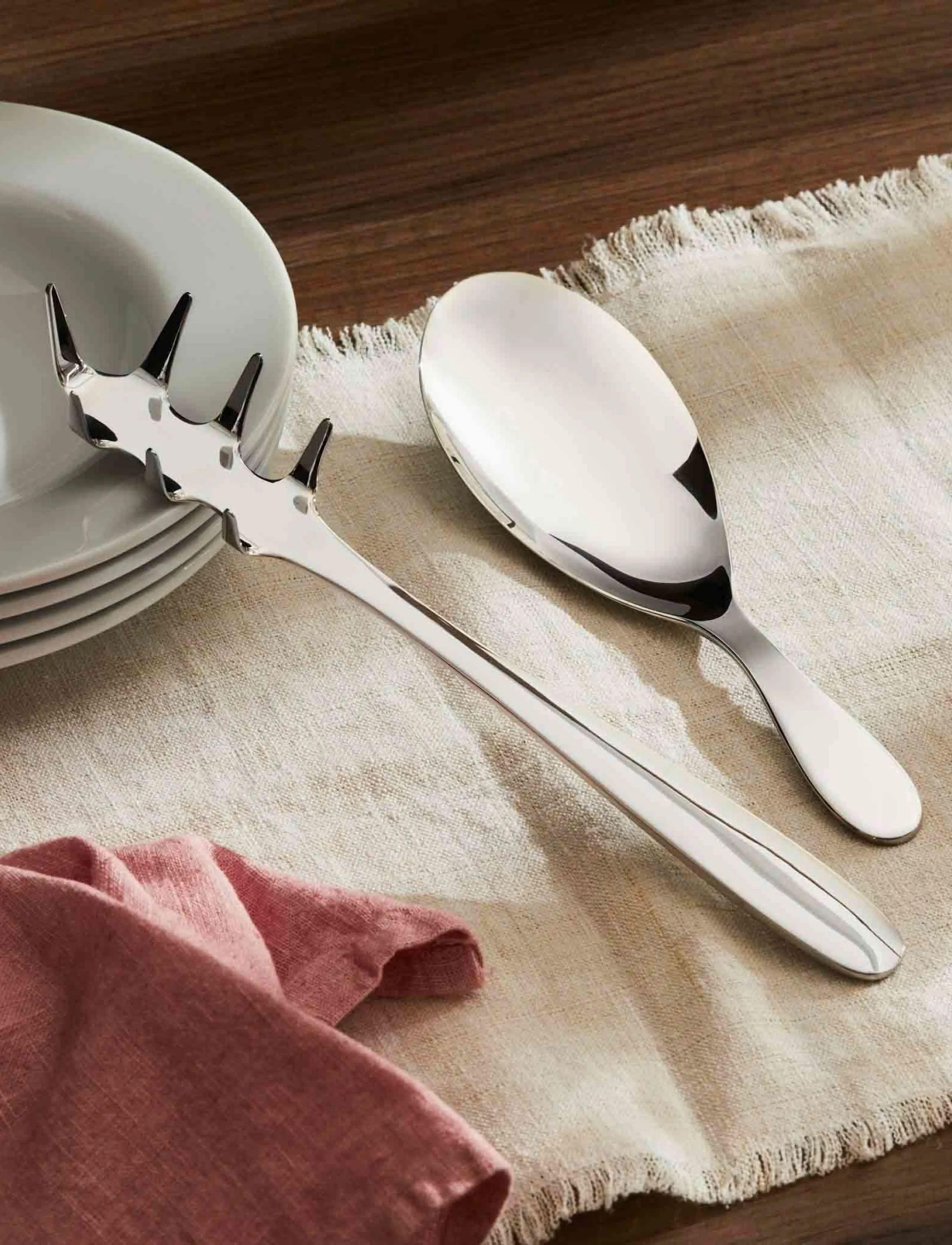 Alessi Risotto Spoon In 18/10 Stainless Steel, One Size, Spoons, Silber - Serving Homeware