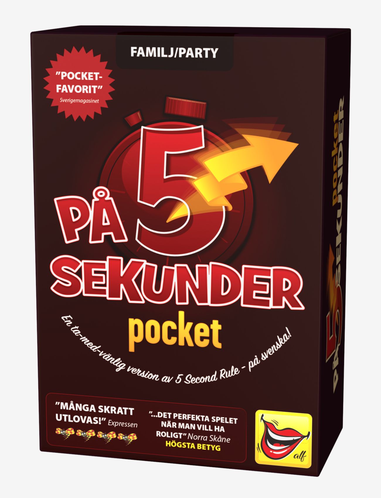 ALF Toys and Games På 5 Sekunder Pocket - Brädspel - MULTI COLORED / multi