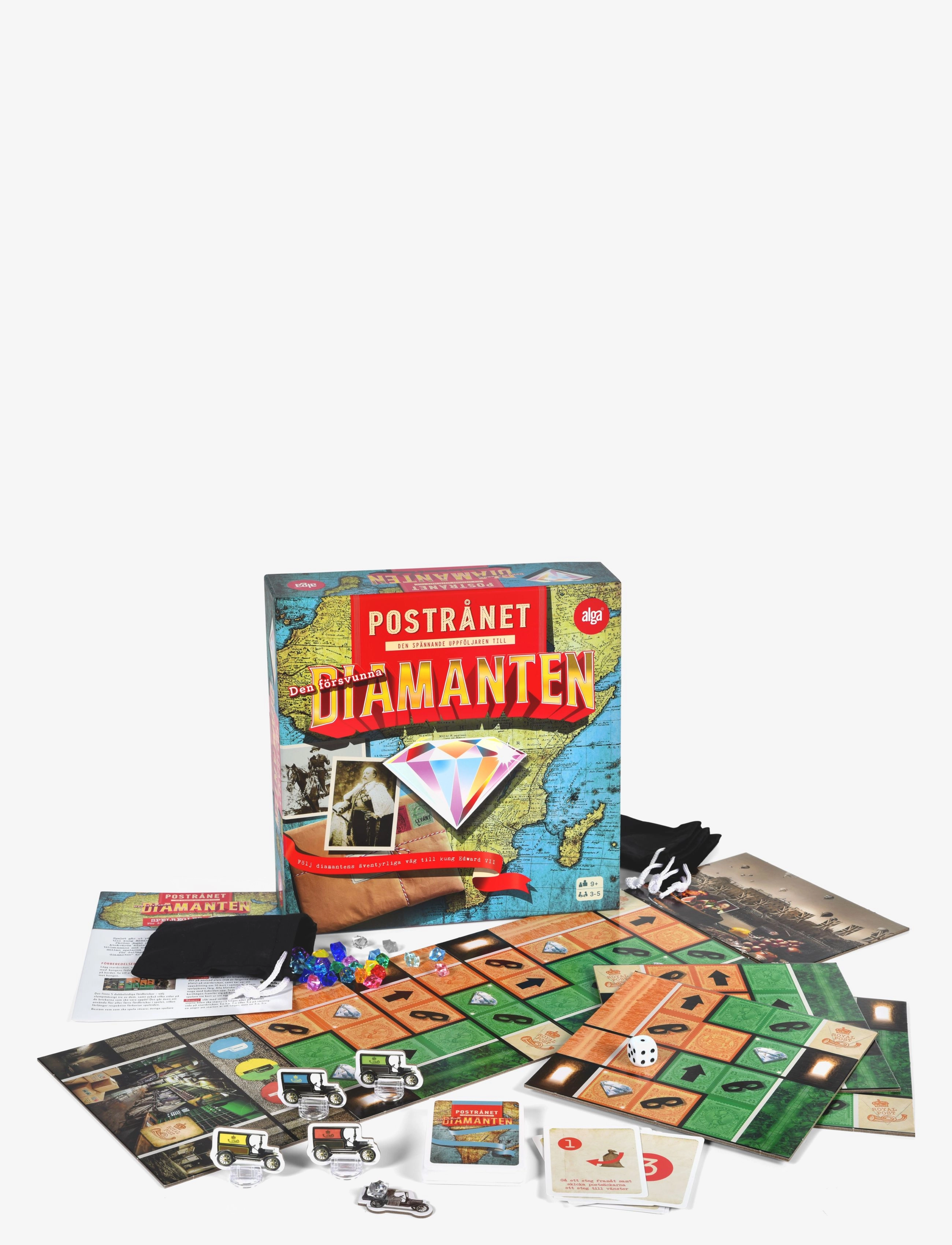 Alga Den Försvunna Diamanten Postrånet Svensk, SWEDISH, Multi/patterned, Spil > Brætspil, Børn