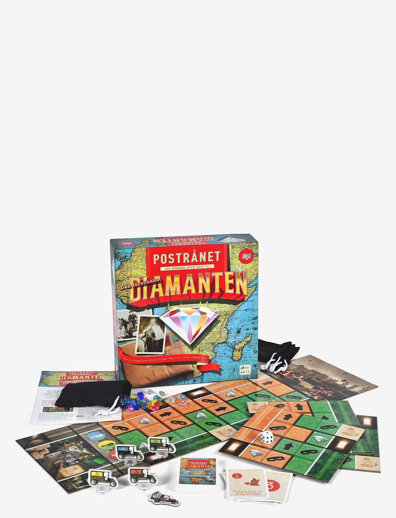 Alga - Den försvunna diamanten Postrånet Svensk - brætspil - multi coloured - 0