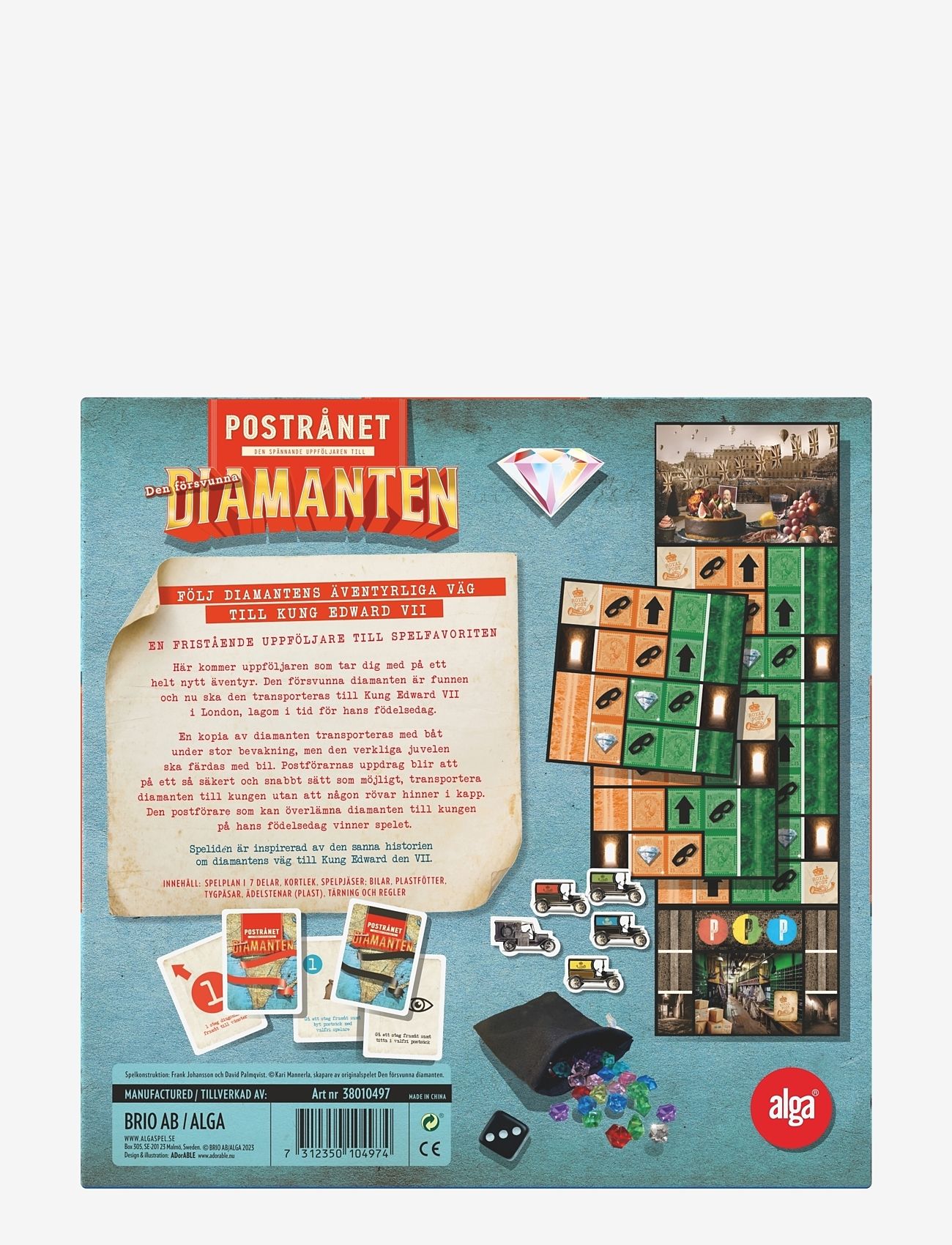 Alga - Den försvunna diamanten Postrånet Svensk - brætspil - multi coloured - 3