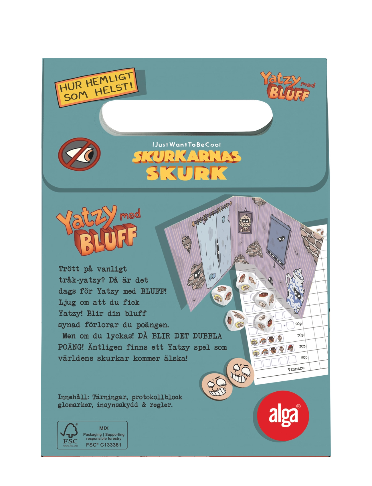 Alga - Yatzy med bluff – Skurkarnas skurk - borðspil - multi coloured - 1