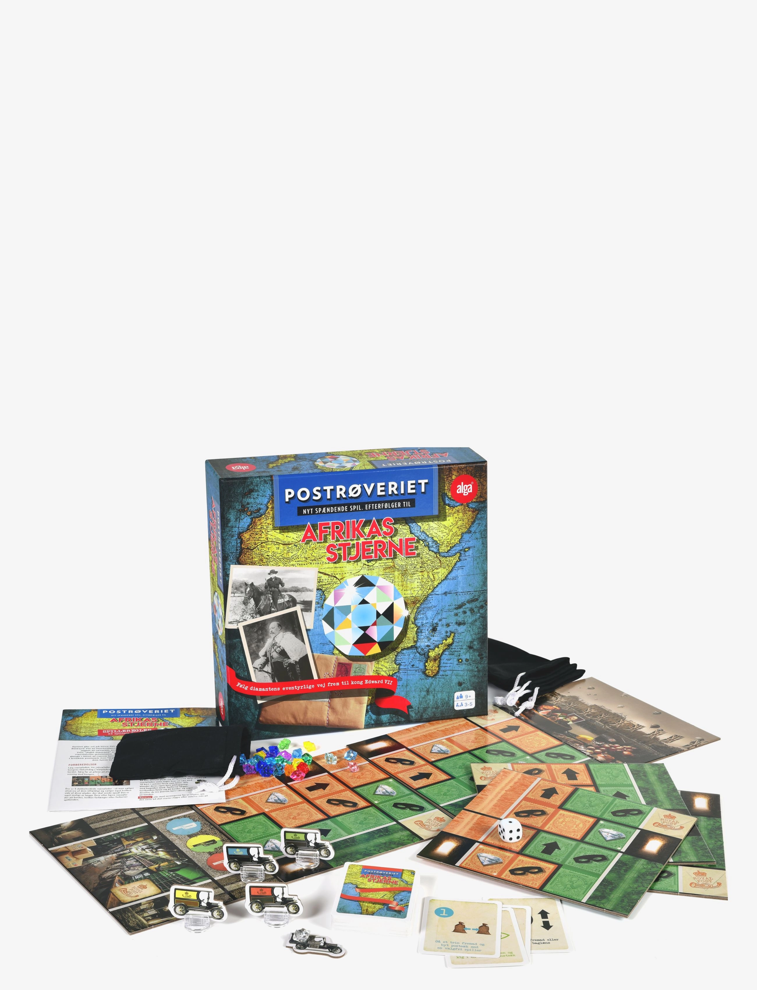 Alga Afrikas Stjerne Postrøveriet, DANISH, Multi/patterned, Spil > Brætspil, Børn