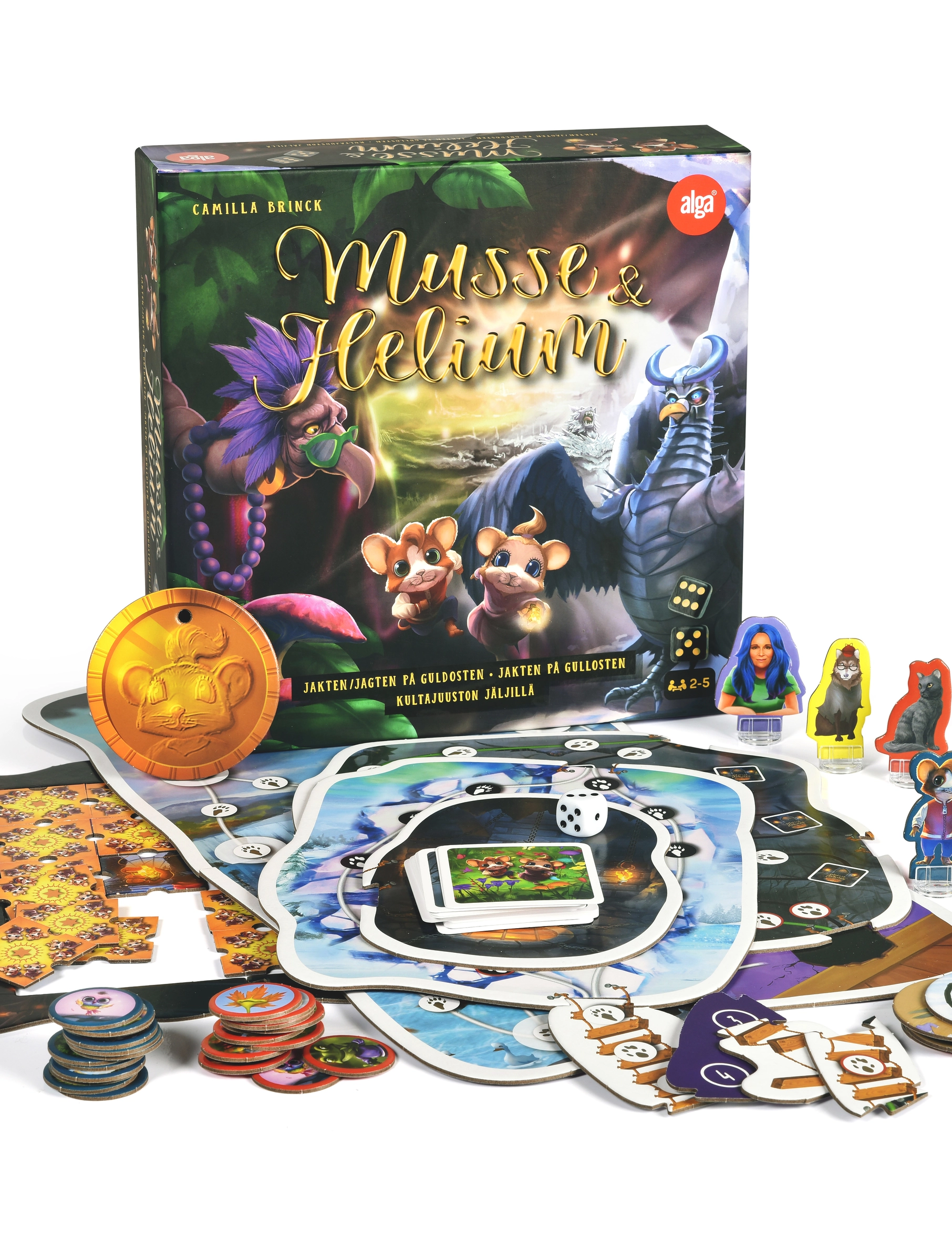 Alga - Jagten på guldosten-Musse & Helium - brætspil - multi coloured - 3