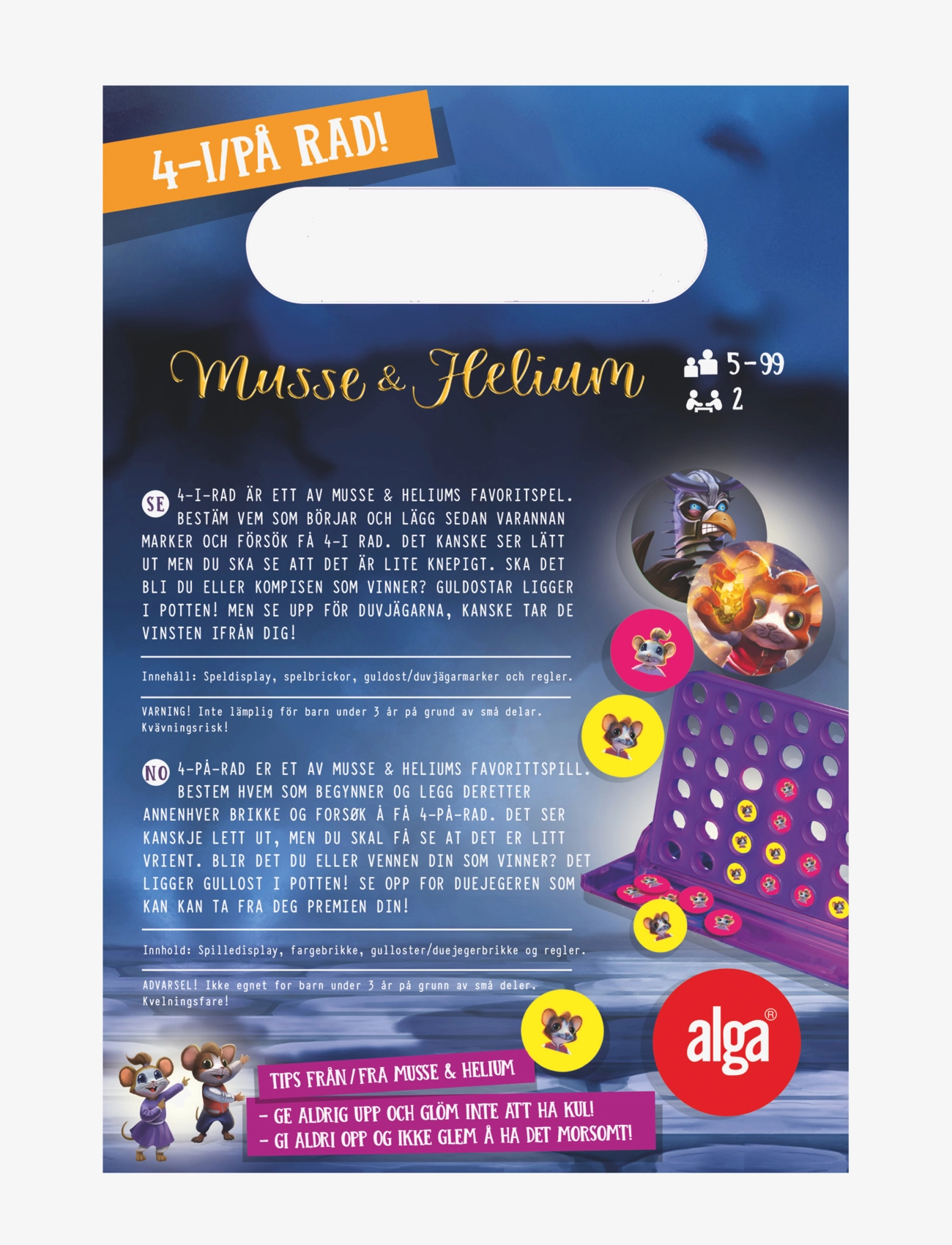 Alga - Musse & Heliums 4 i rad - spel - multi coloured - 1