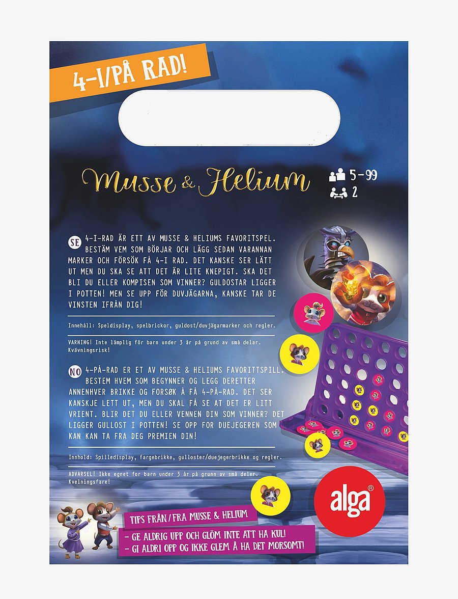 Alga - Musse & Heliums 4 i rad - brädspel - multi coloured - 1