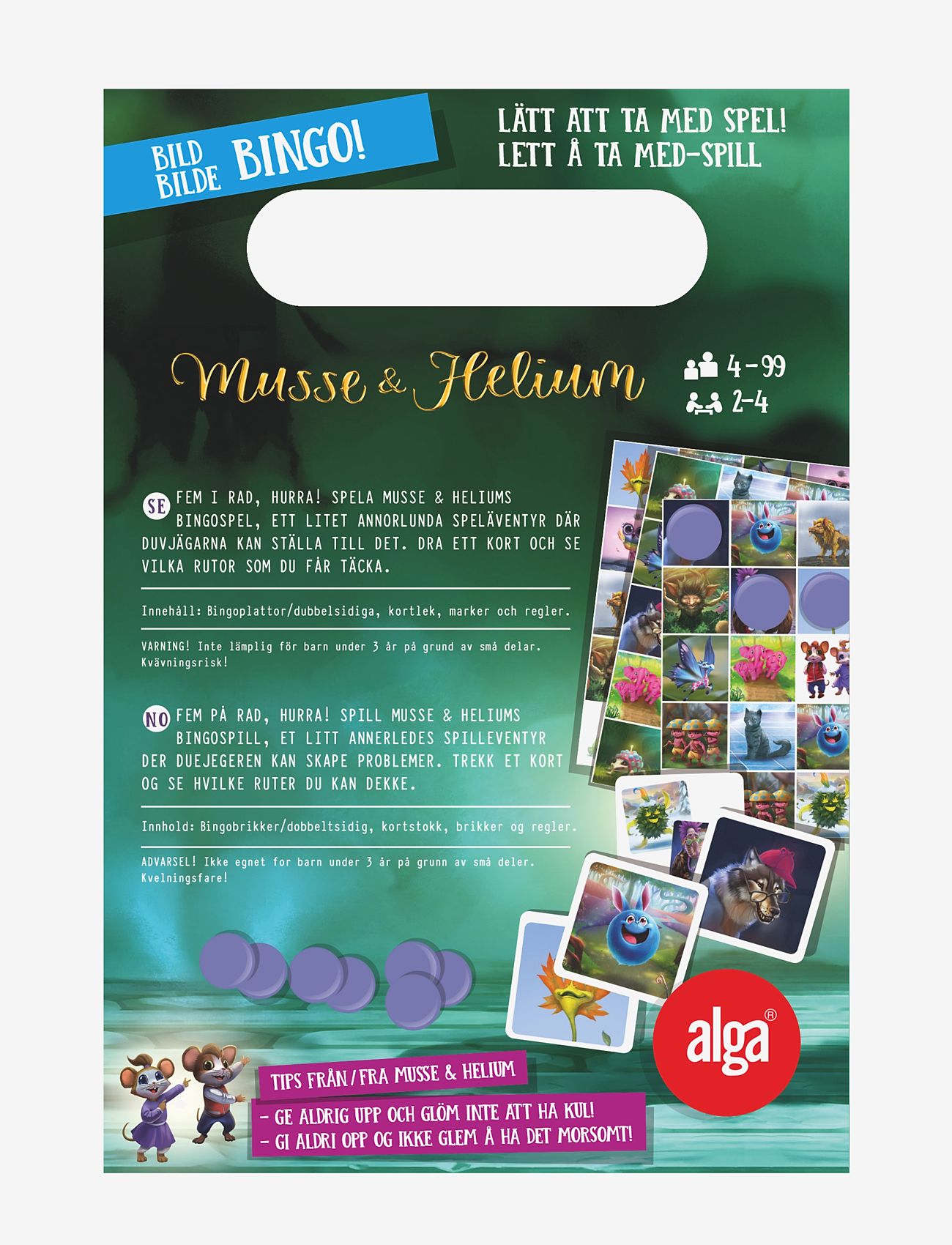 Alga - Musse & Helium Bild Bingo - bingo - multi coloured - 1