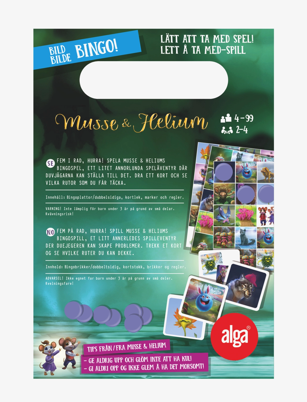 Alga - Musse & Helium Bild Bingo - bingo - multi coloured - 1