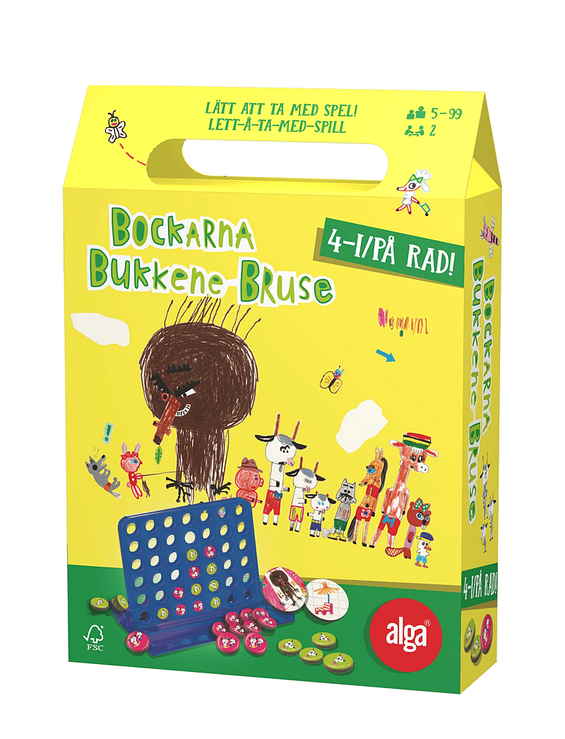 Alga - Bukkene Bruse Fyra i rad - aktive spil - multi coloured - 0