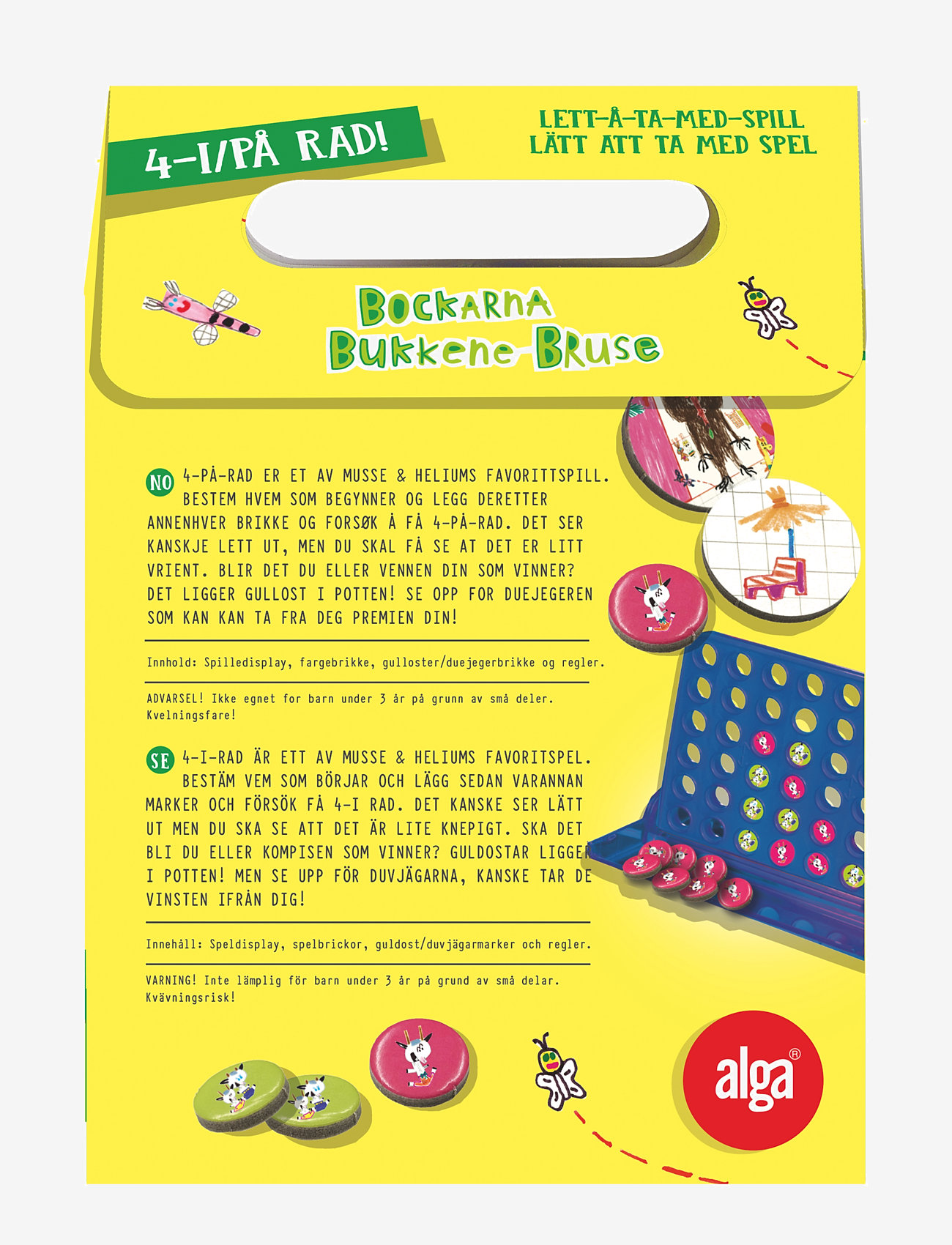 Alga - Bukkene Bruse Fyra i rad - aktive spil - multi coloured - 1