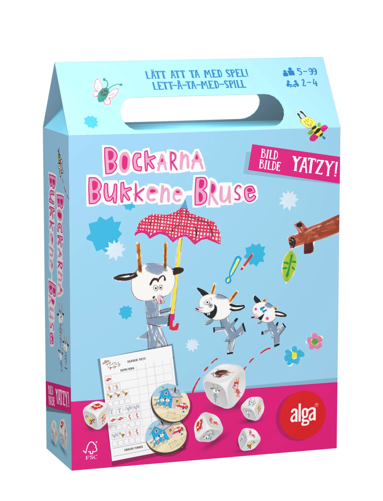 Alga Bukkene Bruse Yatzy, SWEDISH, Multi/patterned, Spil > Brætspil, Børn