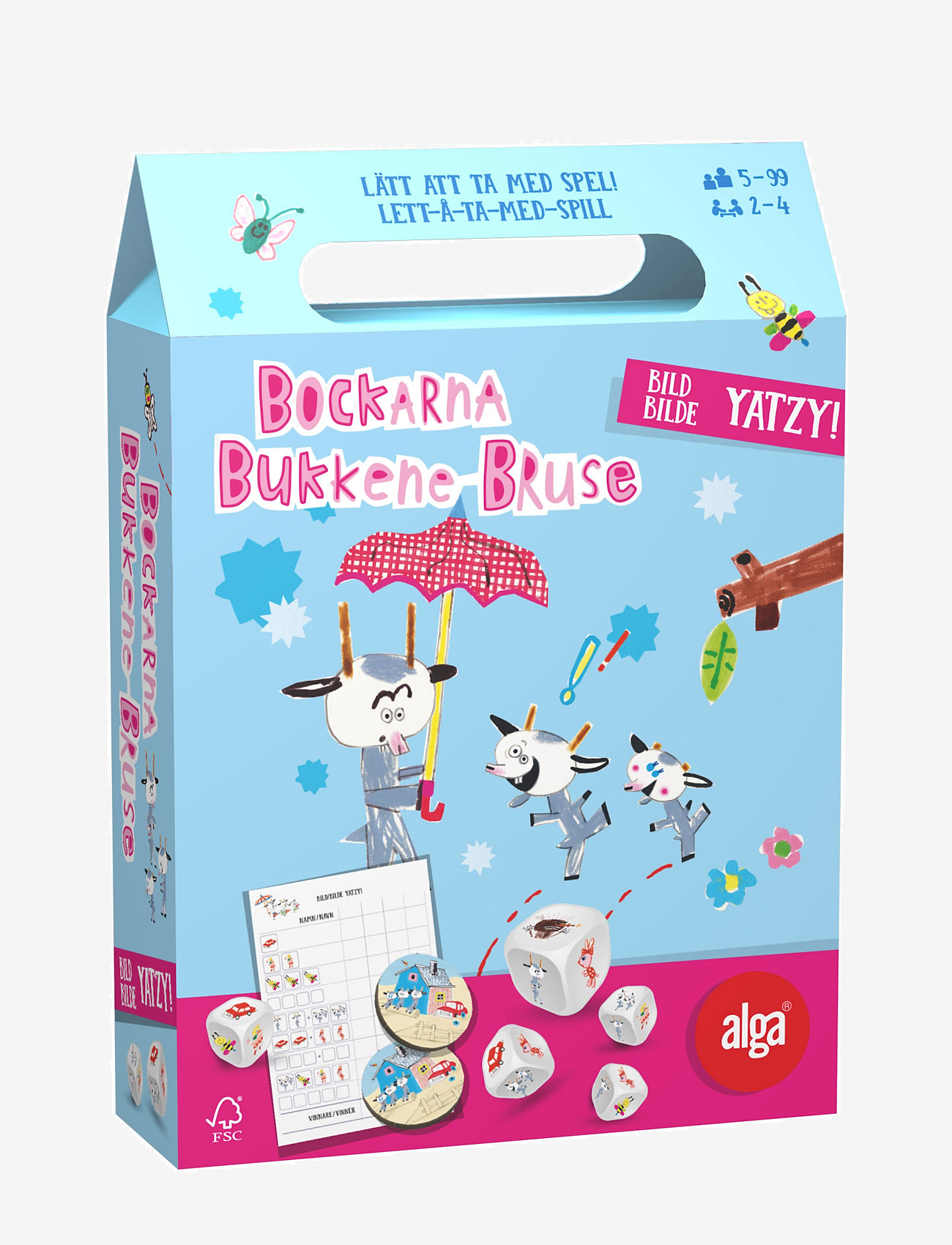 Alga - Bukkene Bruse Yatzy - brætspil - multi coloured - 0